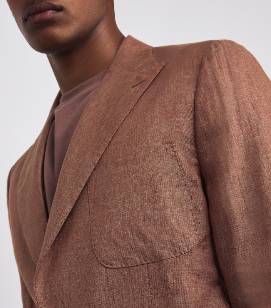 x Harrods Linen Blazer VICUNA Image 6