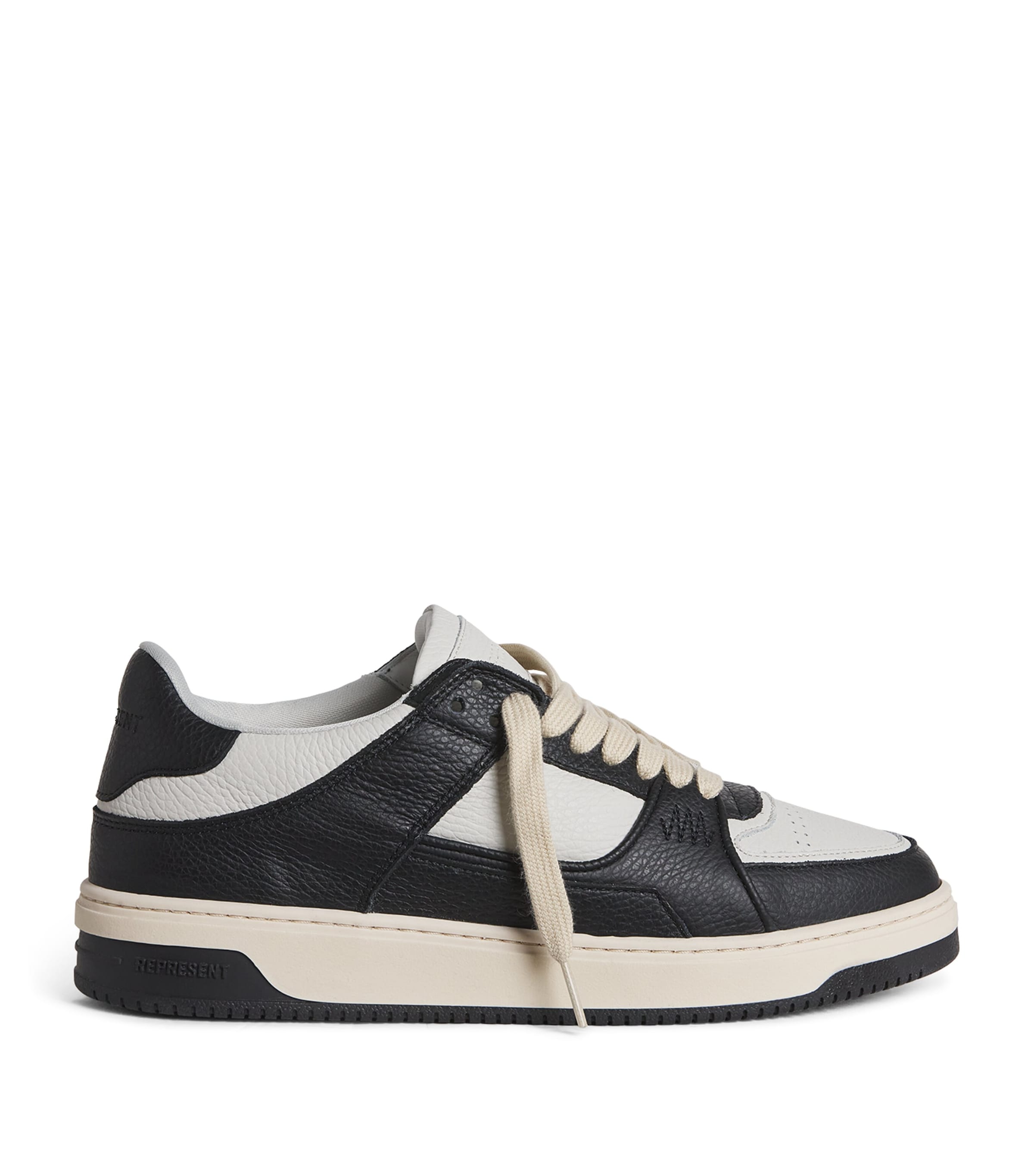 Represent Leather Apex Low-top Sneakers In Black