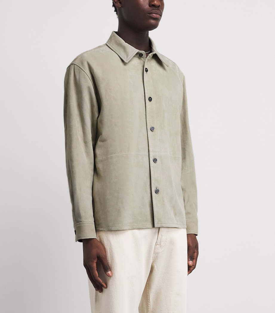 FRAME Mens Suede Shirt Msgn Image 4