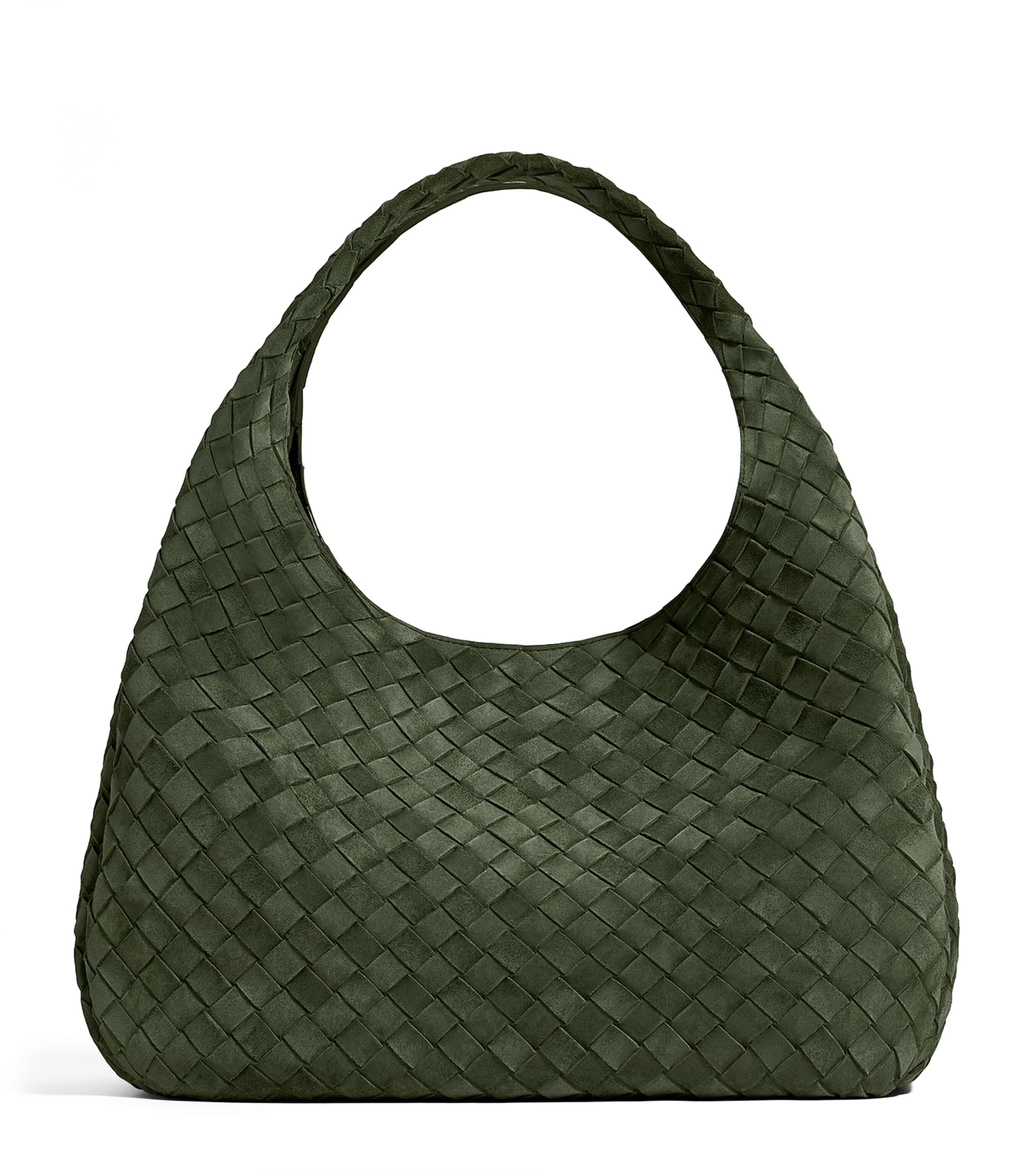 Bottega Veneta Large Suede Campana Shoulder Bag Image 1