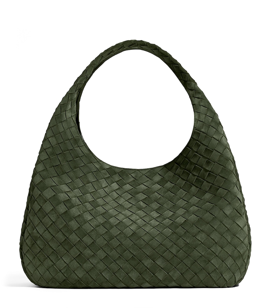Bottega Veneta Large Suede Campana Shoulder Bag Image 1