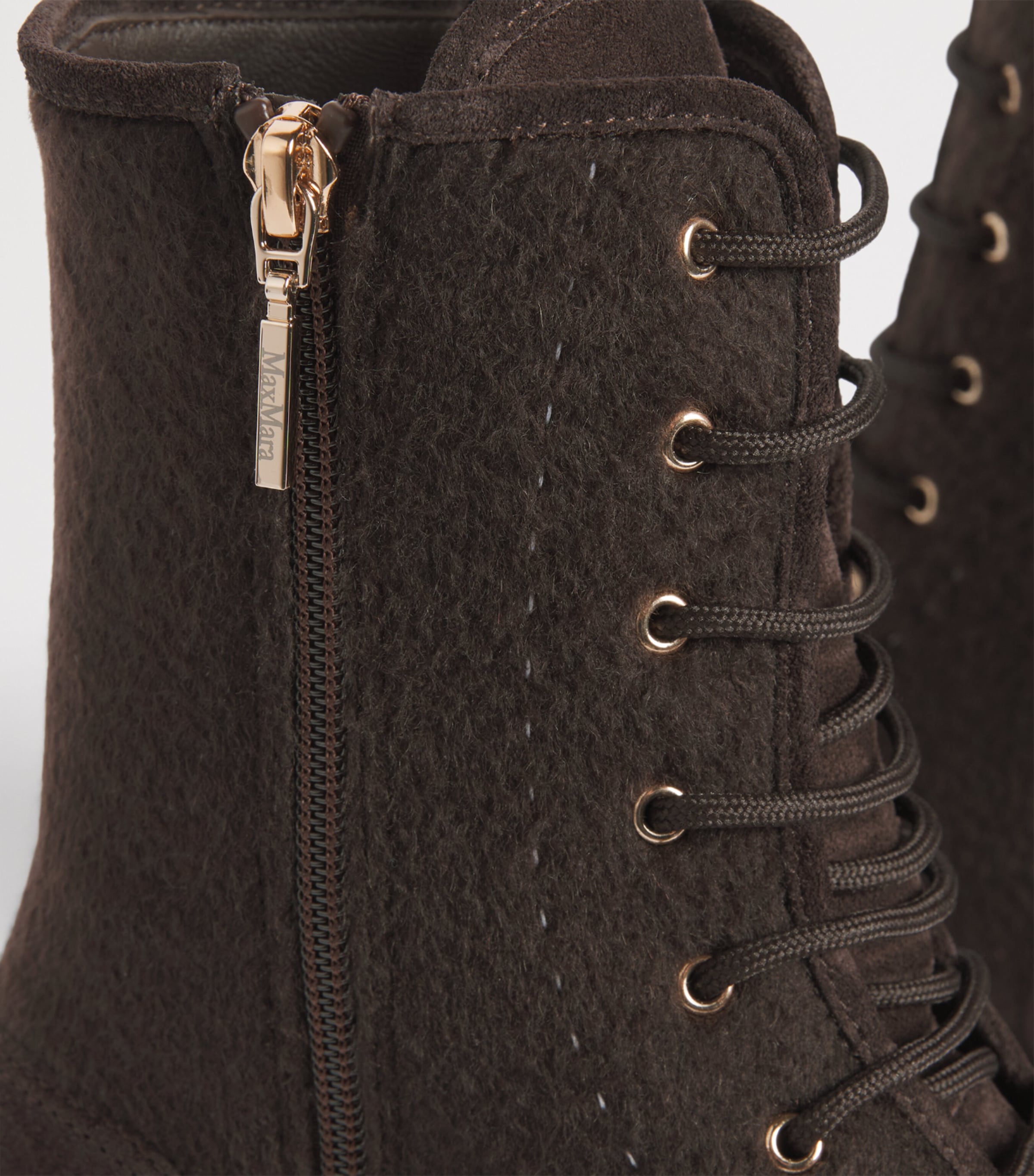 Max Mara Combat Boots Dark Bown Image 7