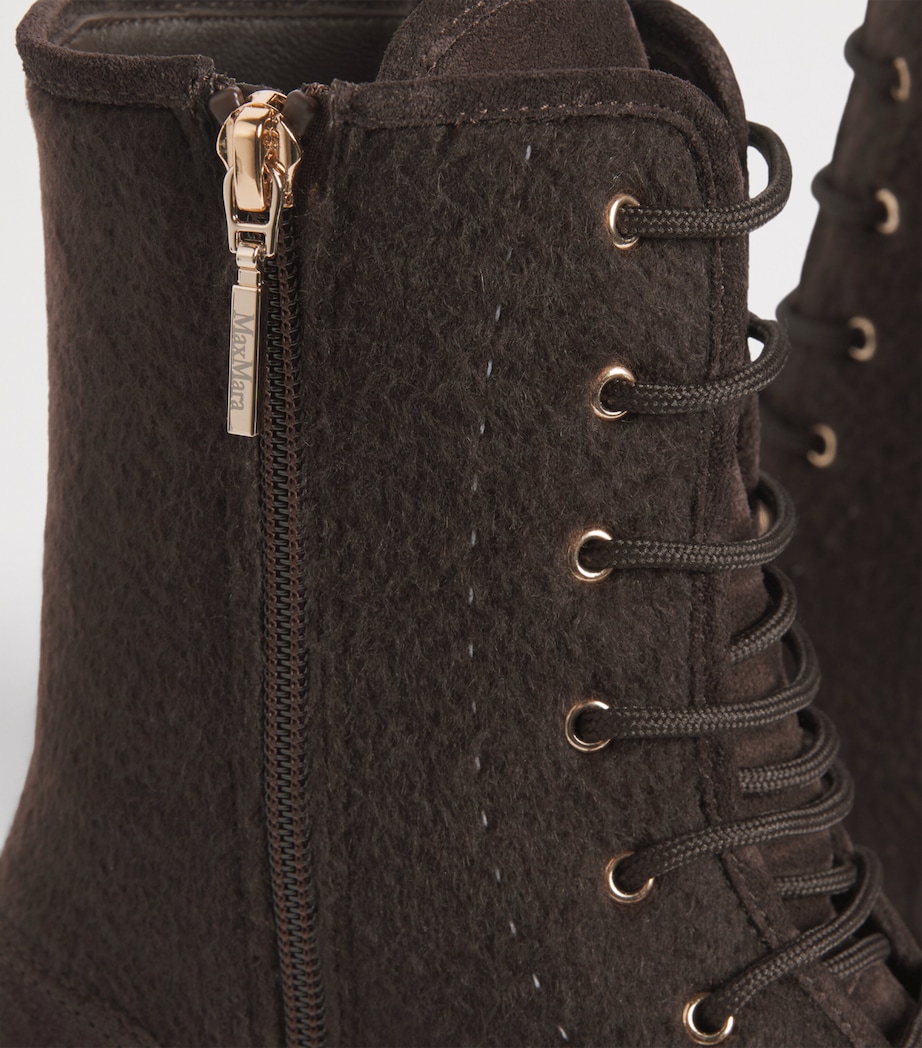 Max Mara Combat Boots Dark Bown Image 7