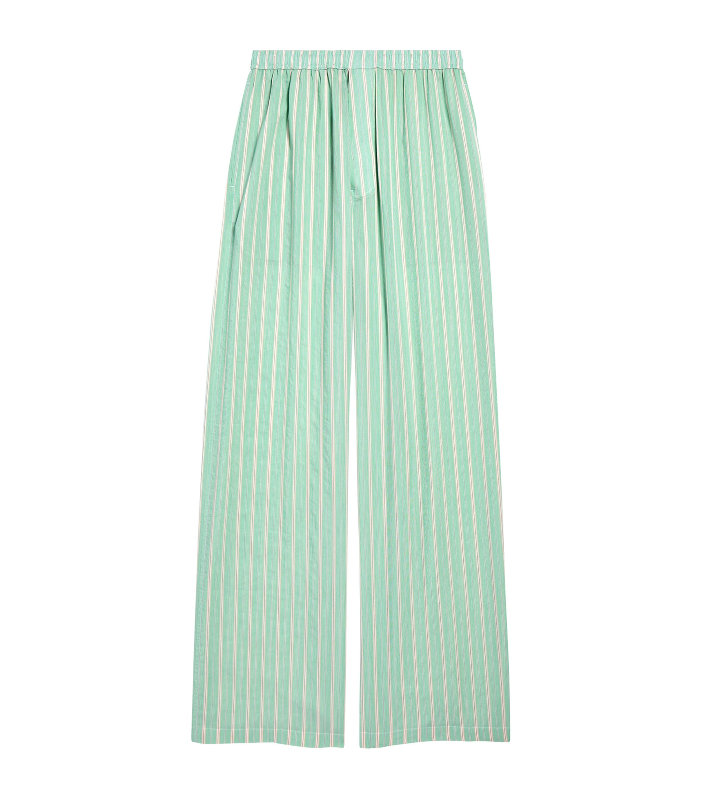 パンツ BALENCIAGA - Striped Cupro Oversized Trousers Balenciaga Cupro-Cotton Stripe Trousers | Harrods UK