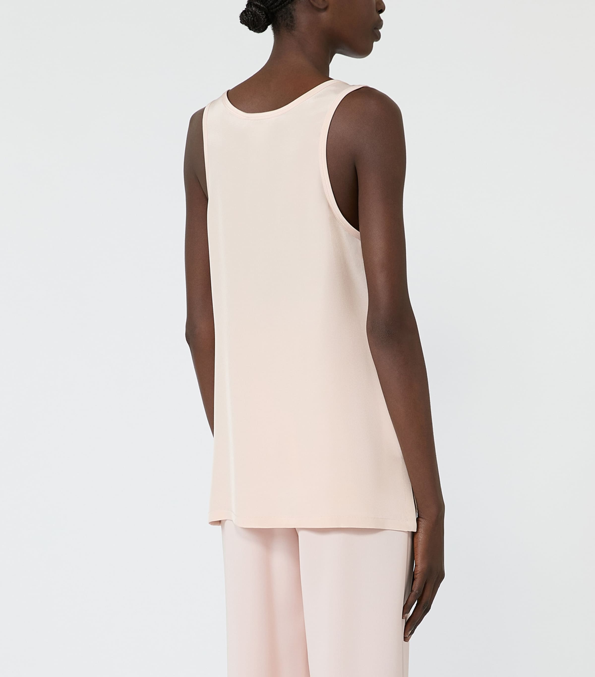 Max Mara Womens Silk Tank Top Pink Image 4