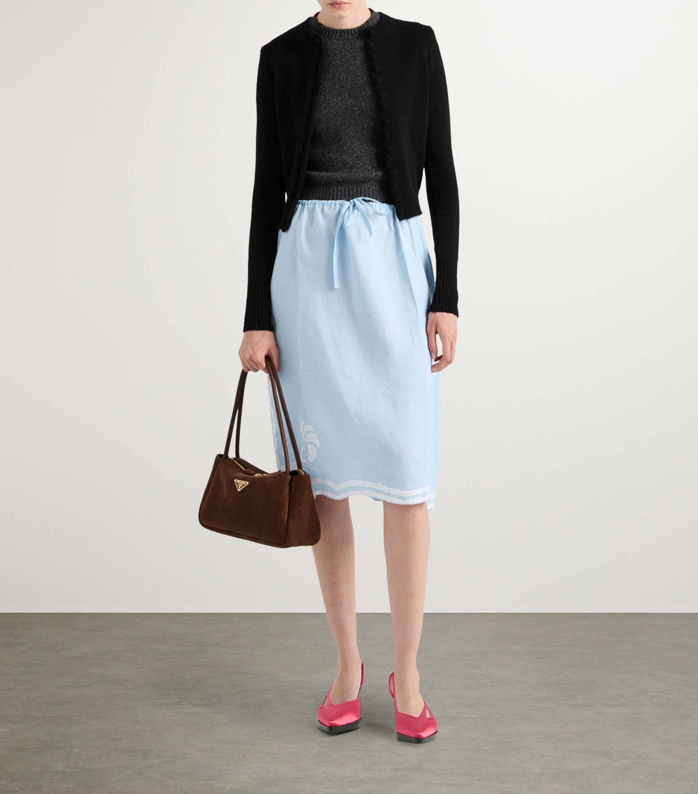 Cashmere Short-Sleeve Sweater F0480 Image 2