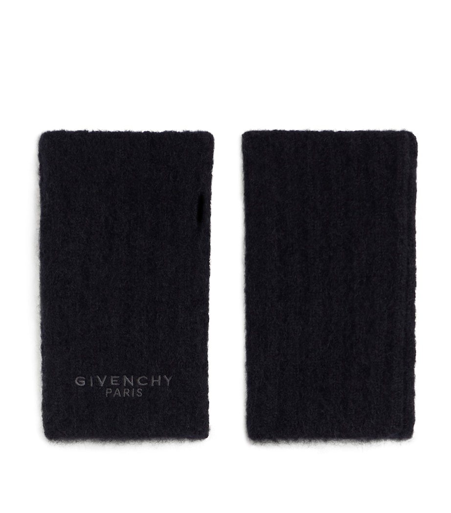 Givenchy Alpaca-Blend Logo Mittens Image 1