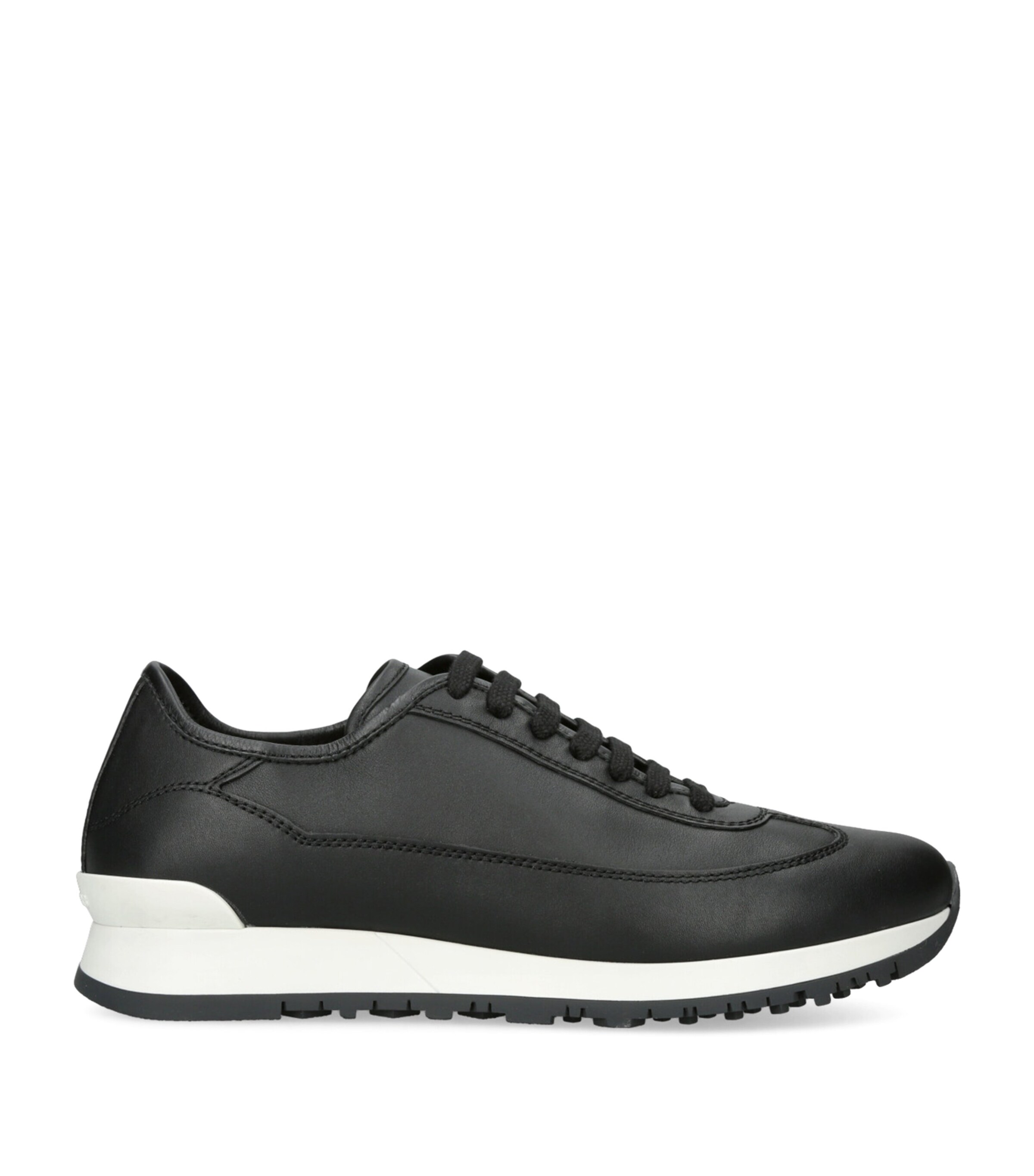 John Lobb Leather Hurlinghem Runner Black Image 1
