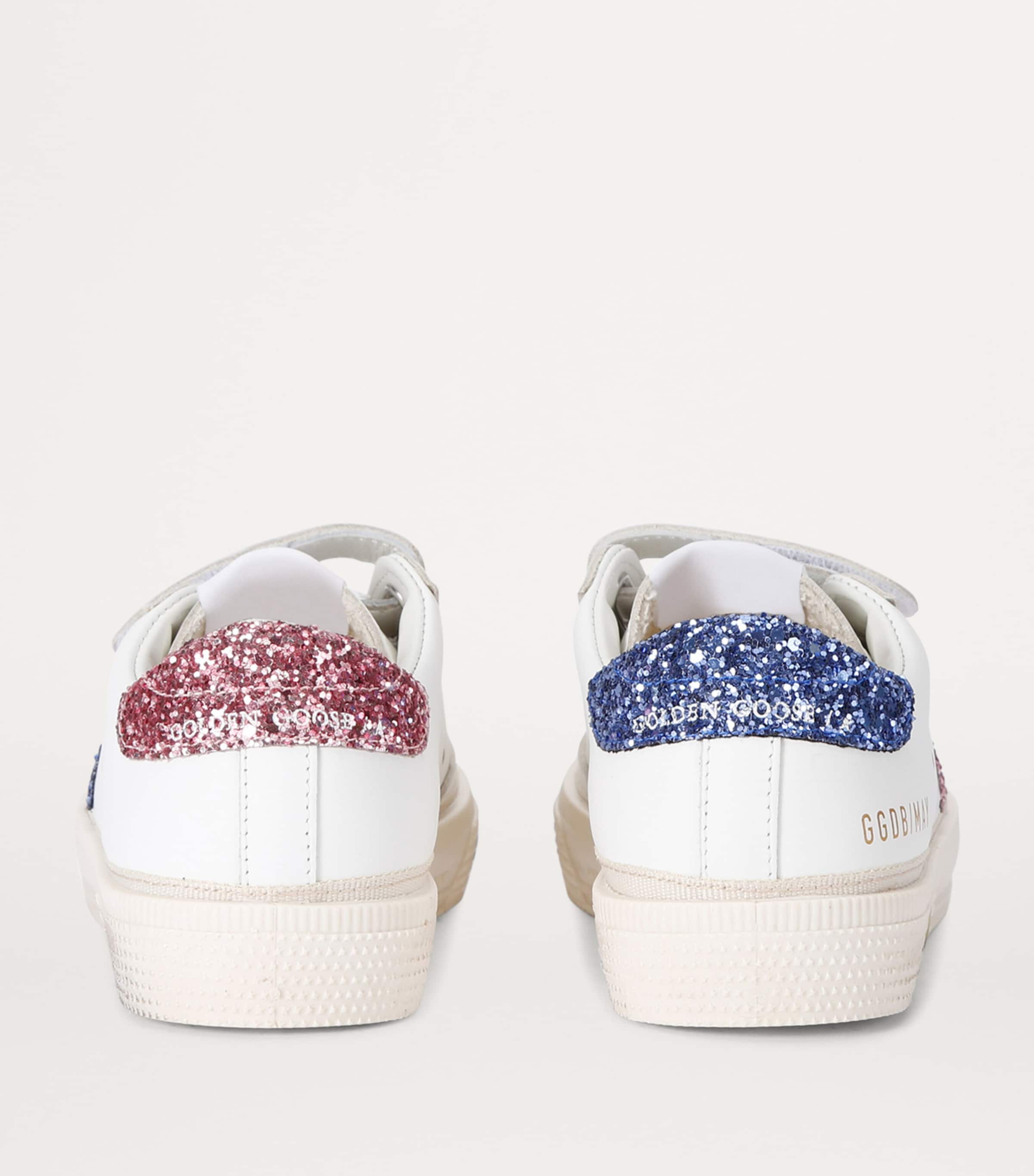 Golden Goose Leather May School Sneakers White/navy Image 2