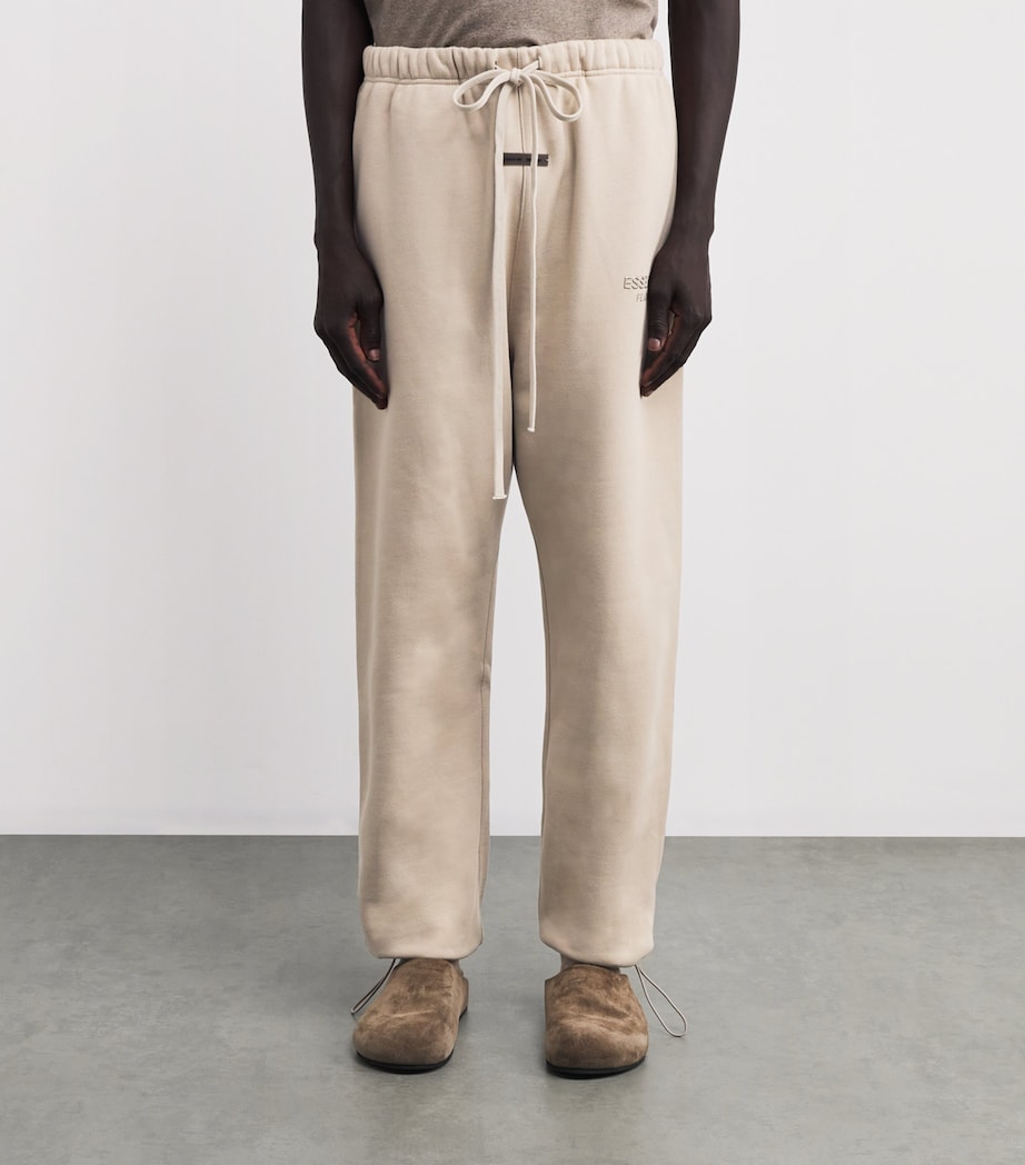 Cotton-Blend Open Cuff Sweatpants TIMBER Image 3