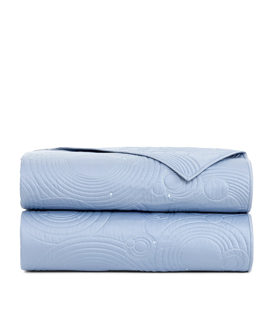 Supima Cotton Quilted Ondes Bedcover (250cm x 280cm) PASTEL Image 1