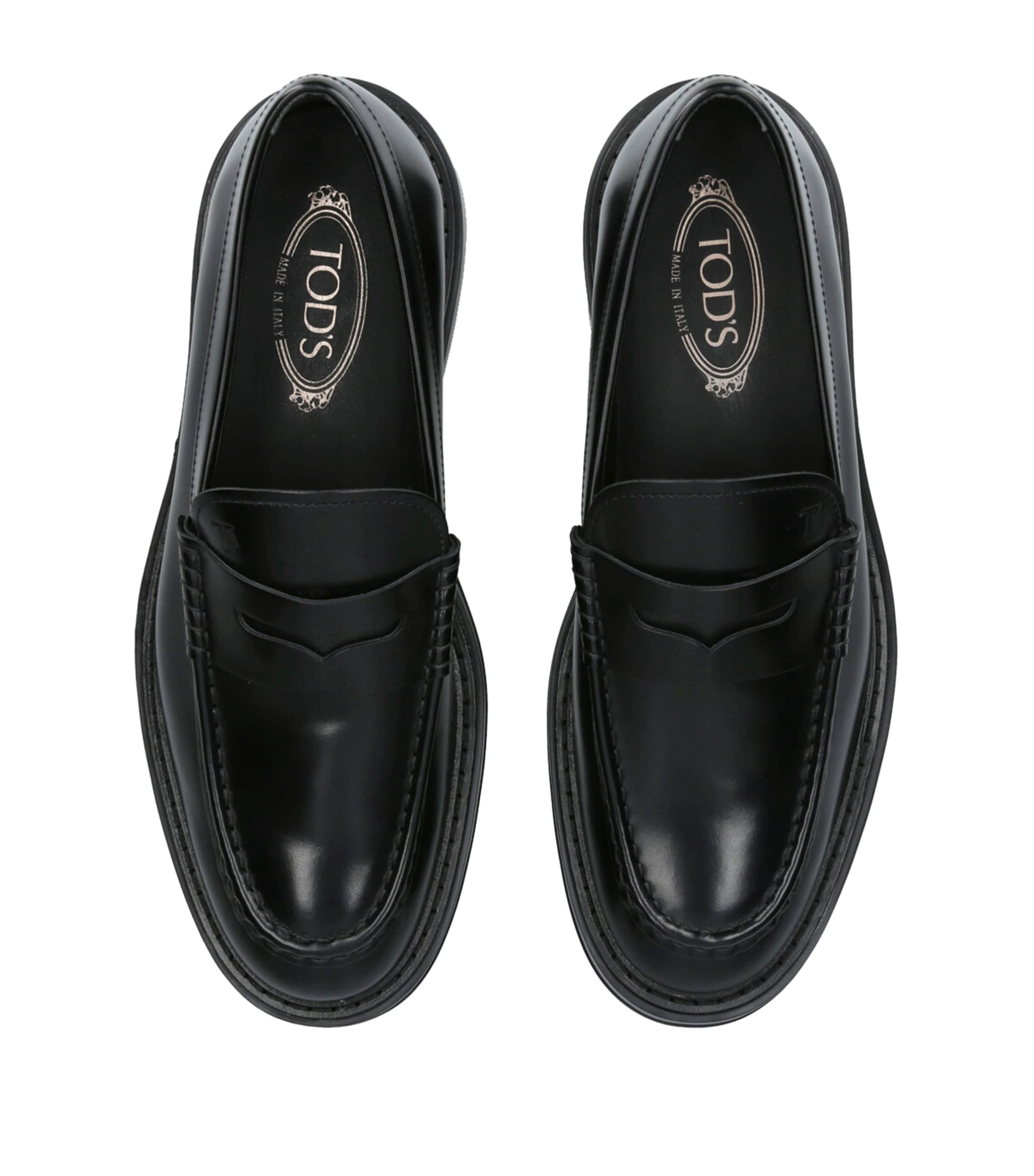 Tod’s Black Leather Loafers – Men’s 8 (UK 7) TOD main image 4