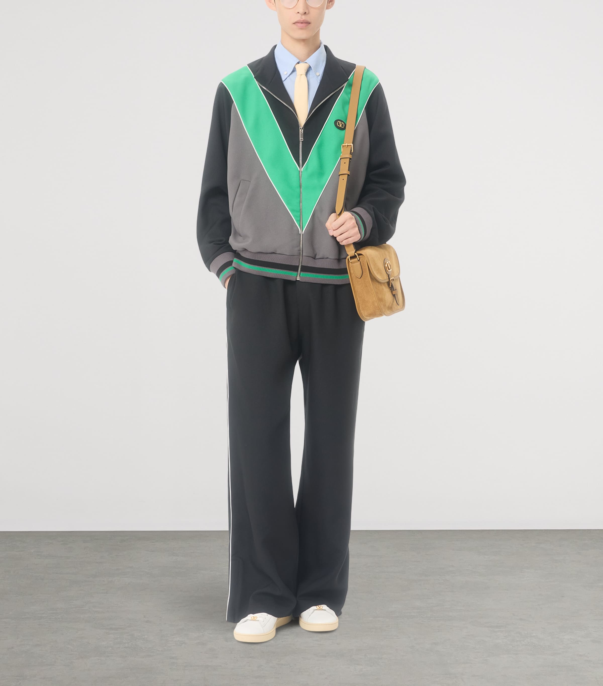 VLogo Wide-Leg Track Pants 0NO Image 5