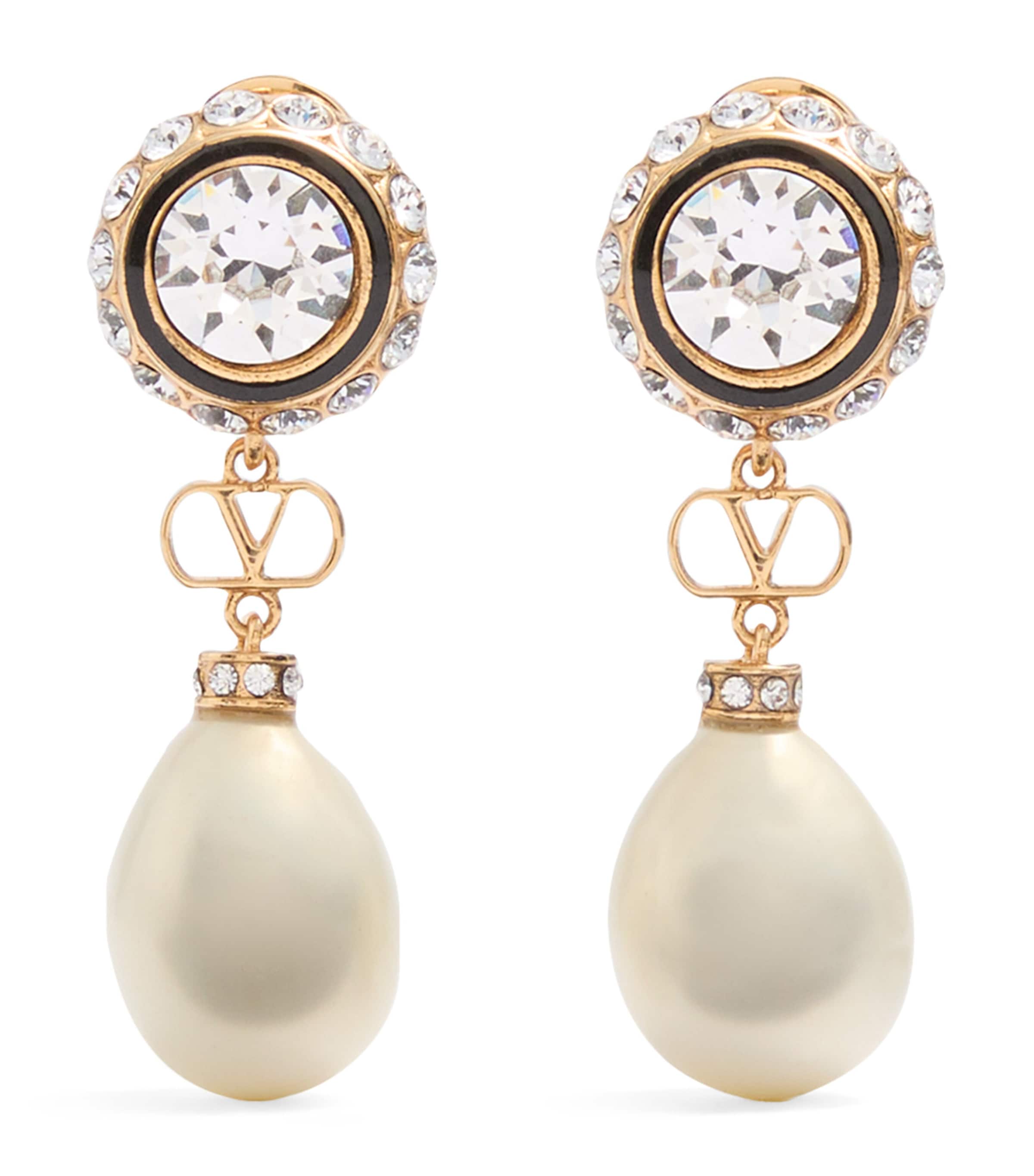 VLogo Signature Pearl Earrings RFR Image 1