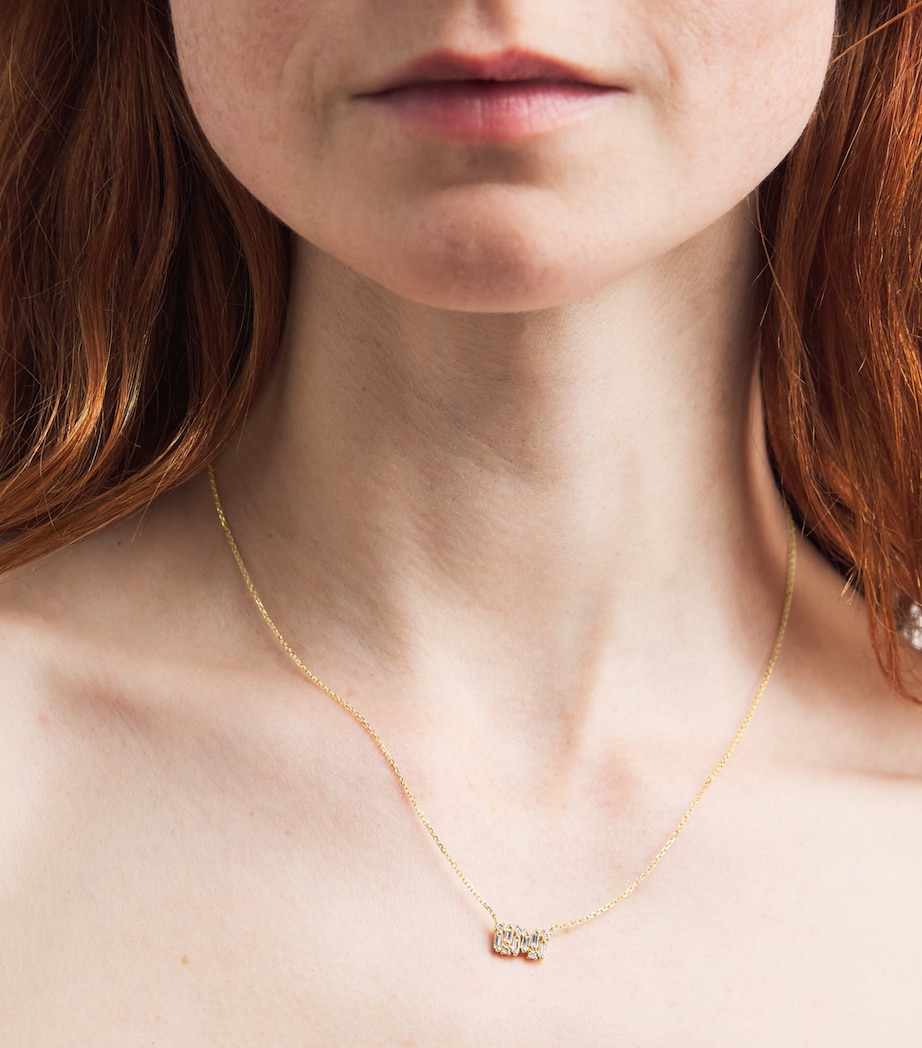 Suzanne Kalan Yellow Gold and Diamond Shimmer Necklace Yg/wd Image 2