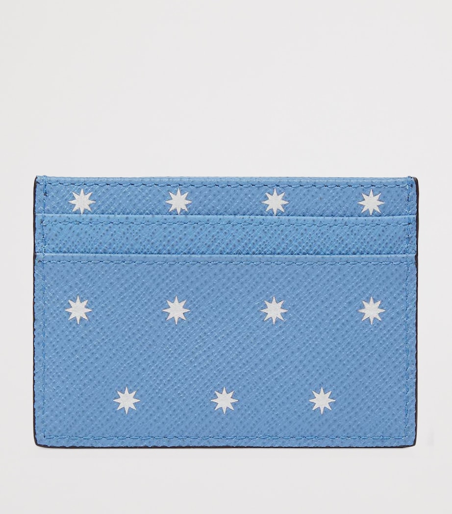 Panama Leather Stars Card Holder NILE BLUE Image 3