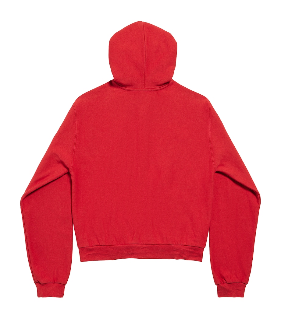 Cotton Embroidered Zip-Up Hoodie 6167 Image 6