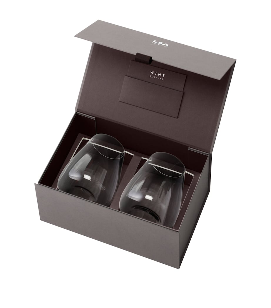 Set of 2 Wine Culture Water Glasses (590ml) CLEAR Image 4