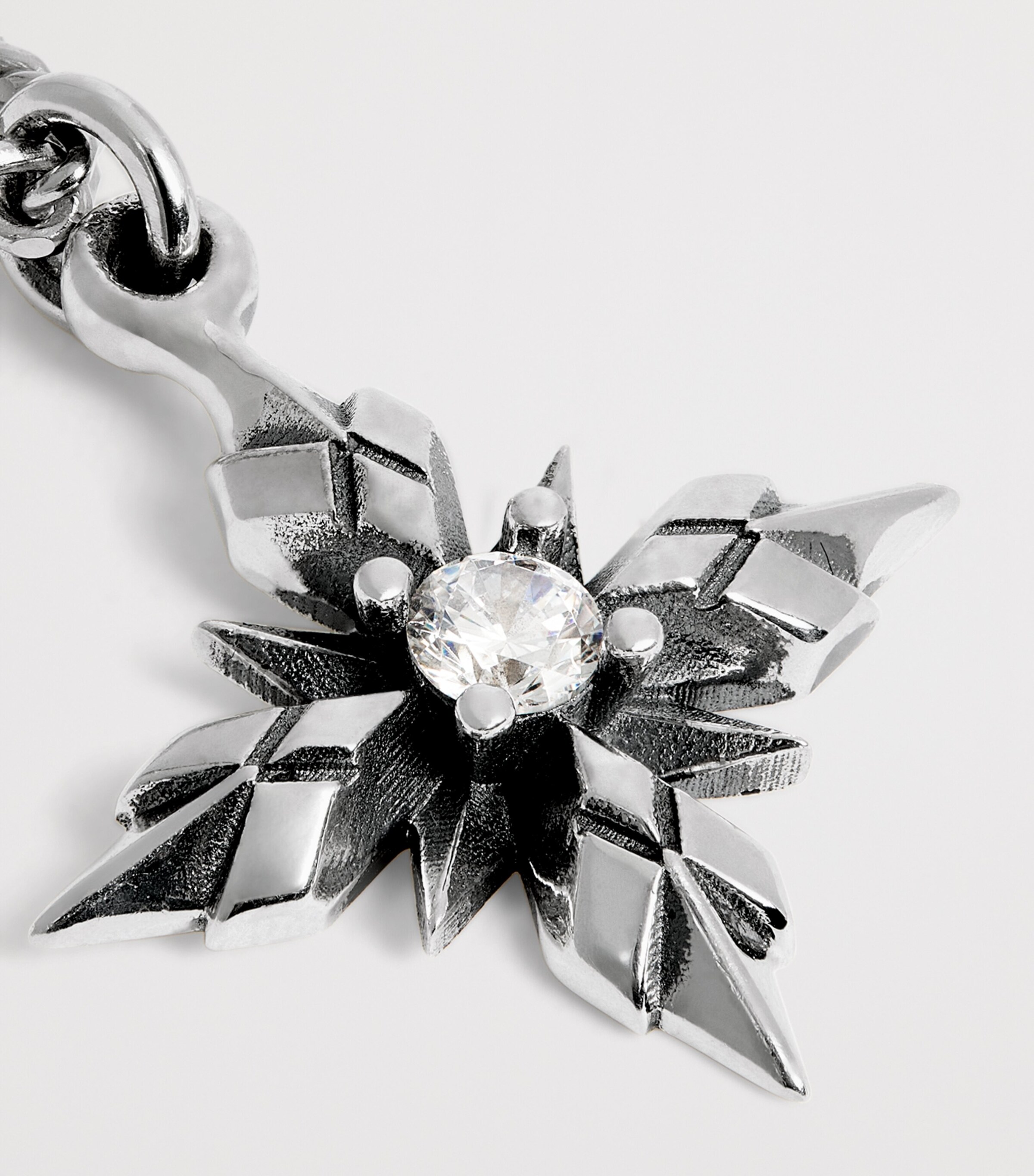 Sterling Silver Cross Pendant Necklace SILVER Image 5