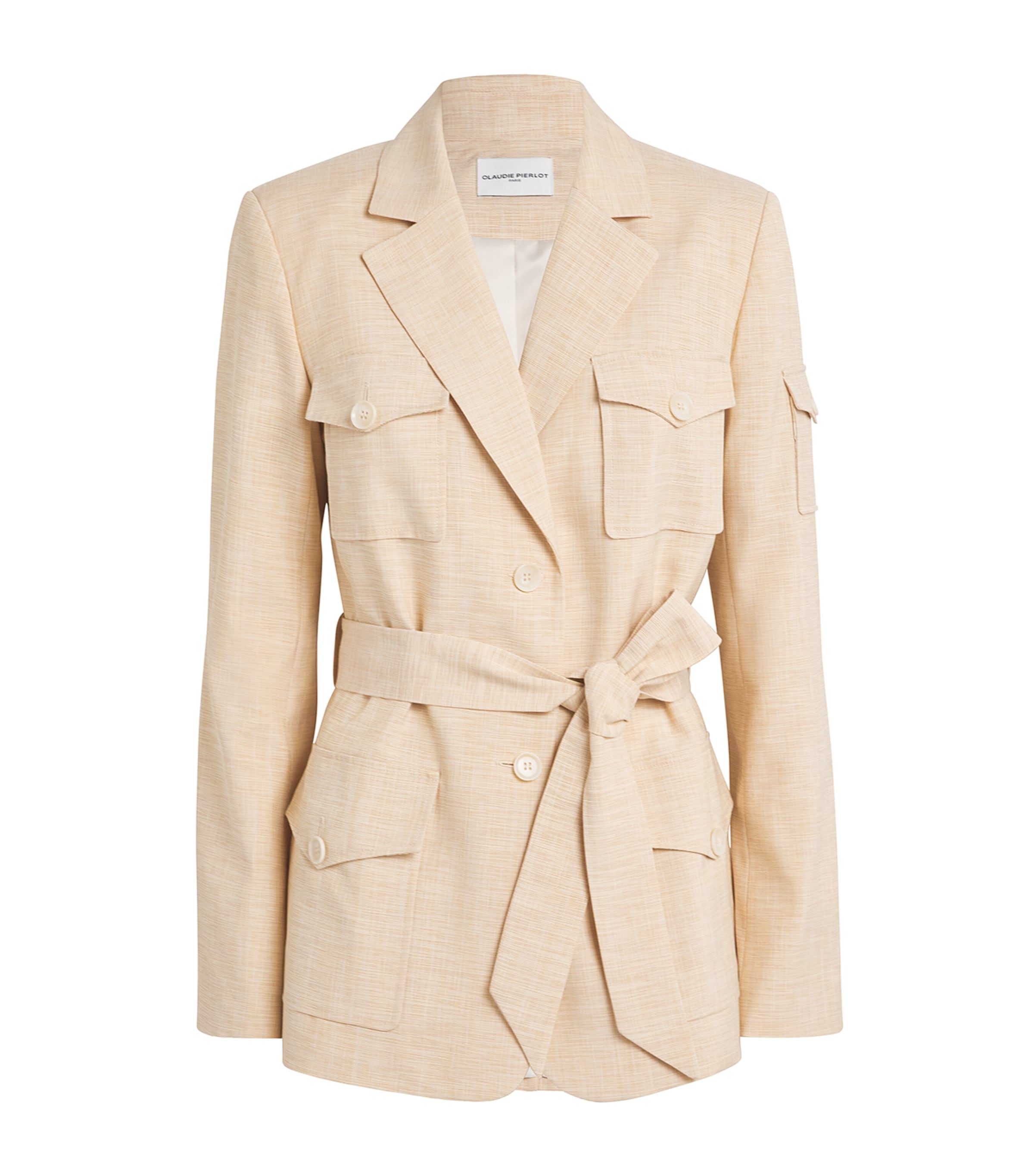 Claudie Pierlot Verone Safari Jacket In Neutral