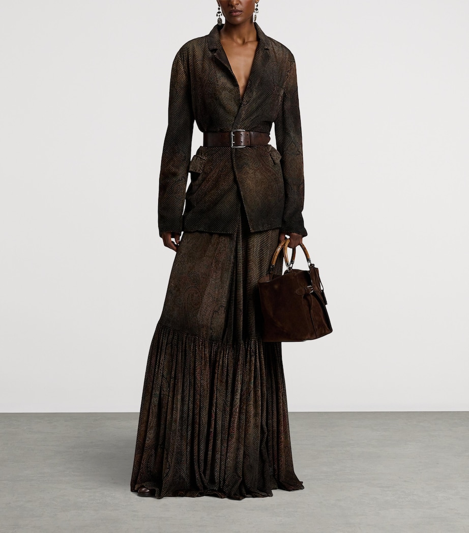 Velvet Devoré Lilianna Jacket COGNAC MULTI Image 10