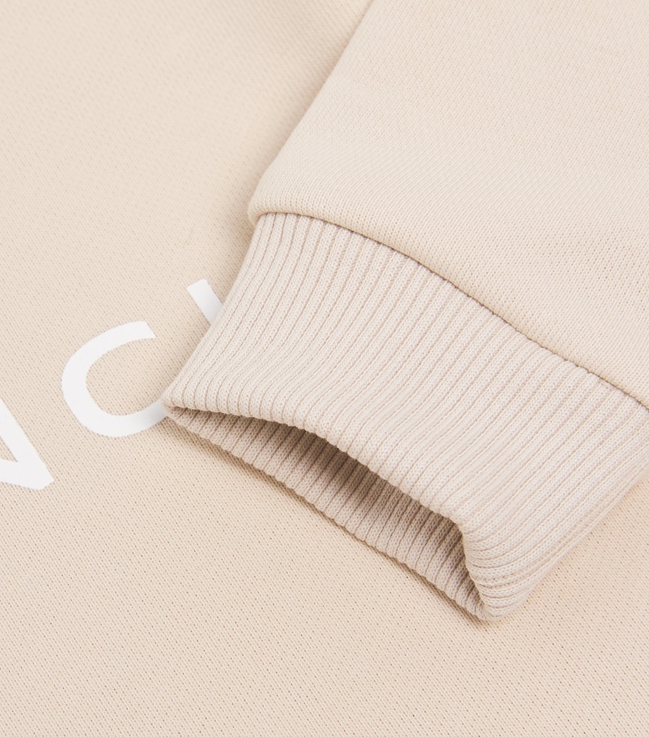 Givenchy Kids Cotton 4G Logo Sweatshirt (6-18 Months) Cream Image 4