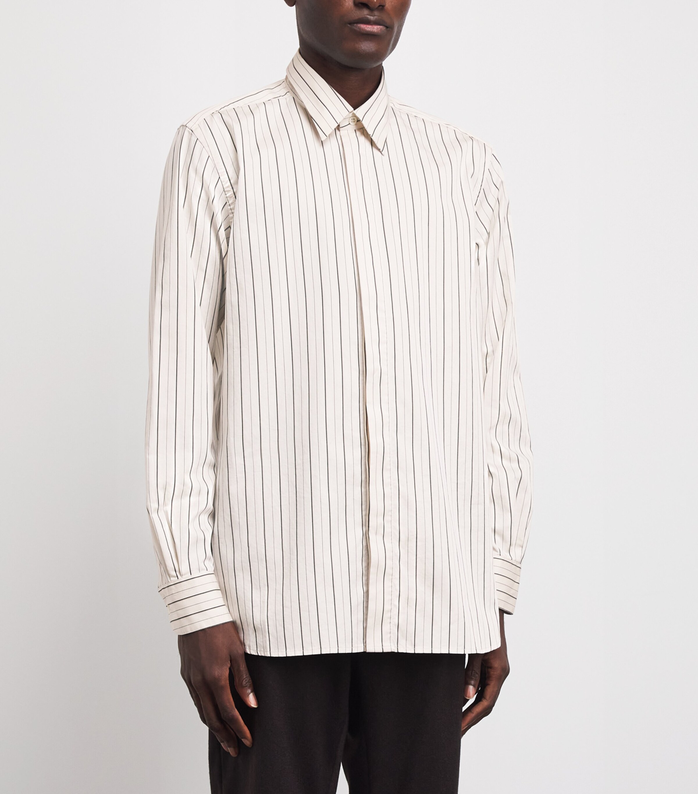 Barena Mens Cotton Stripe Shirt Uni Unico Image 4