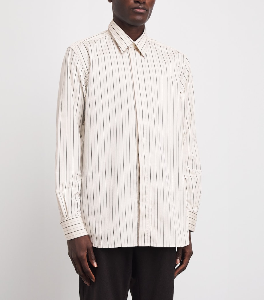 Barena Mens Cotton Stripe Shirt Uni Unico Image 4