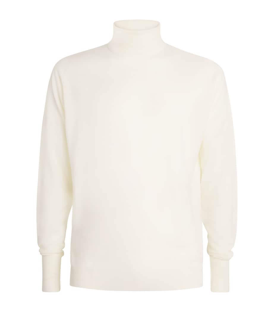 Extra Fine Merino Rollneck Richards Sweater SNOW WHITE Image 1