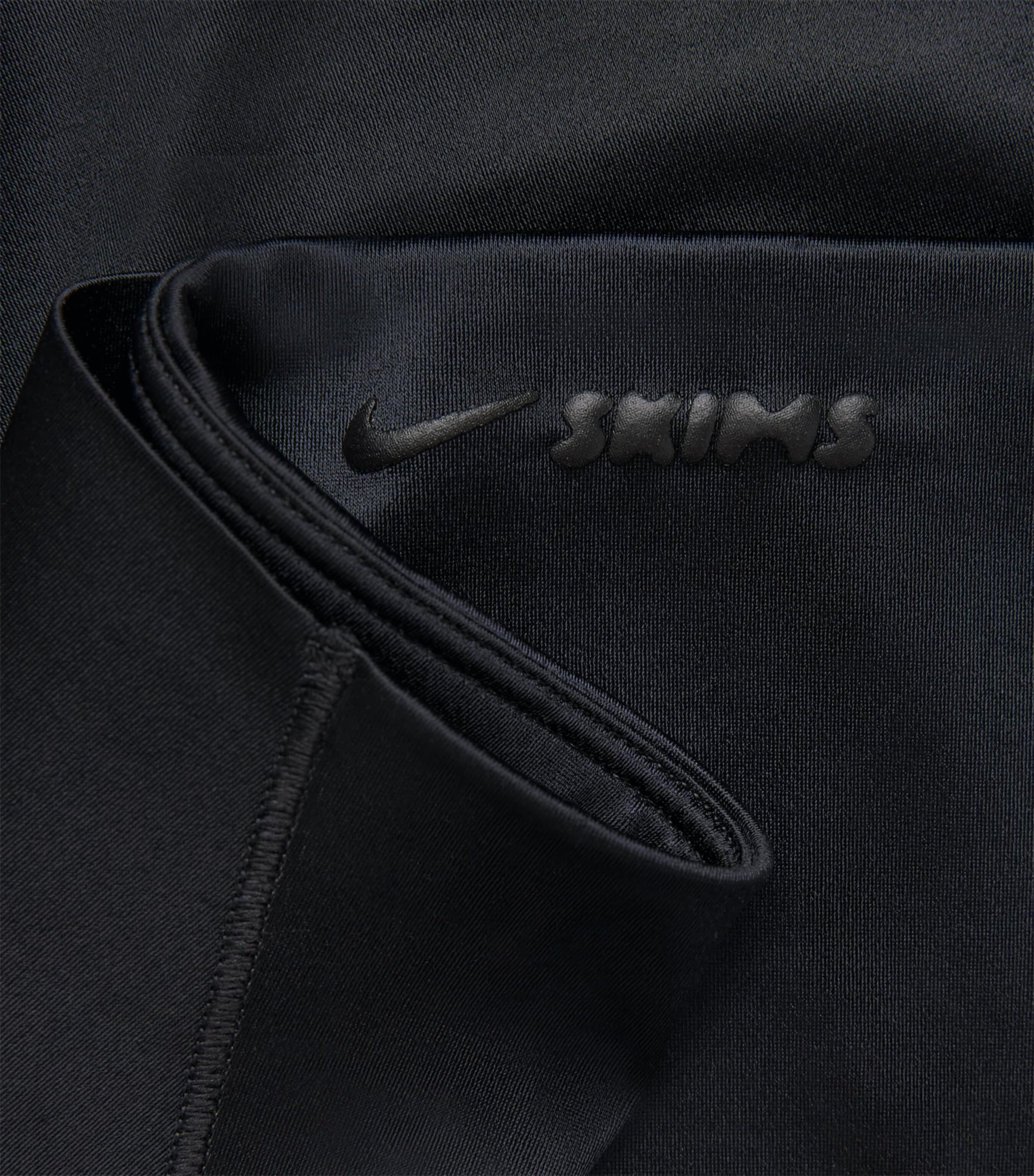 NikeSKIMS Womens NikeSKIMS Bonded Waist 26" Leggings Obsidian Image 2