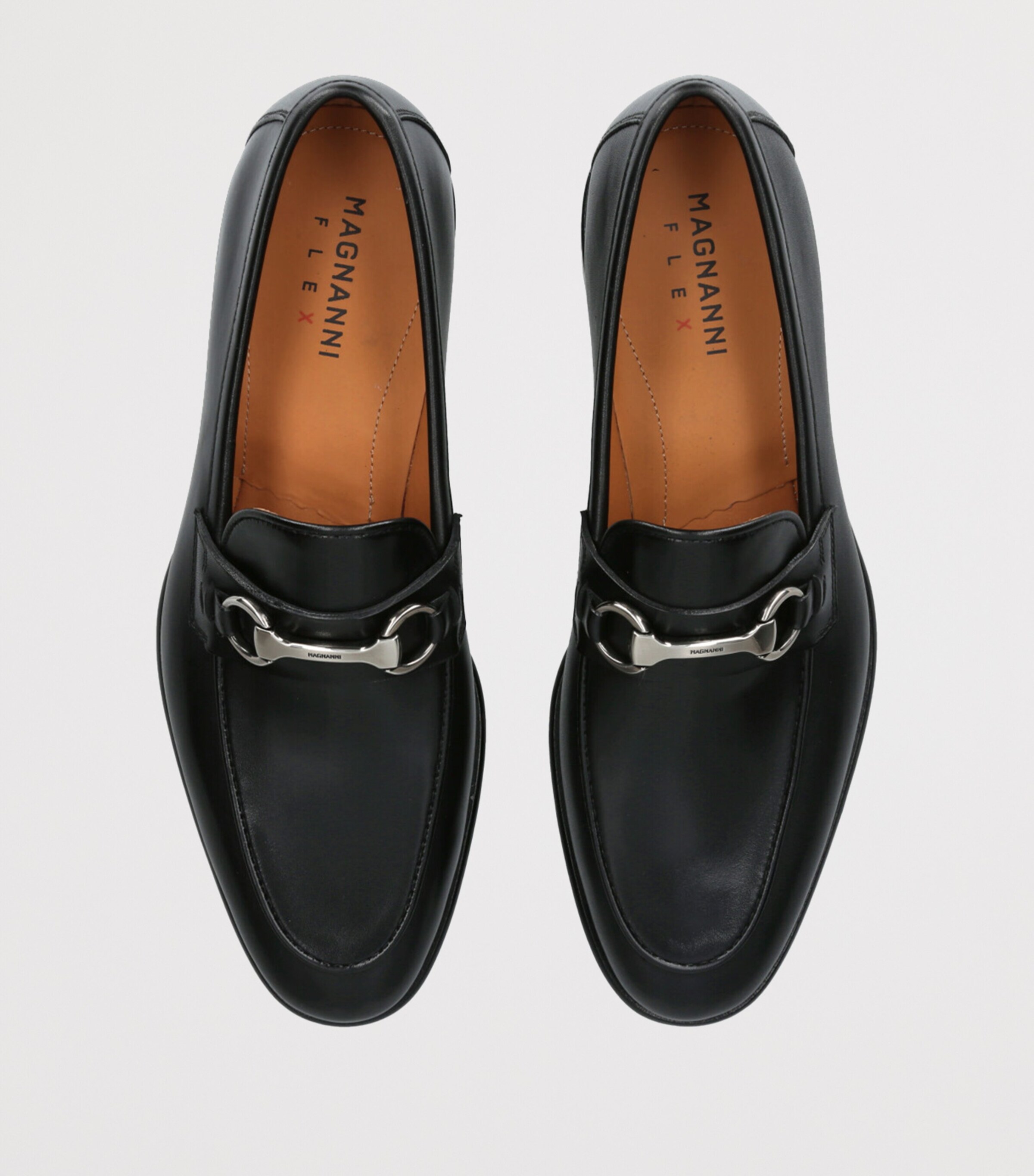 Magnanni Leather Hendidos Horsebit Loafers Black Image 4