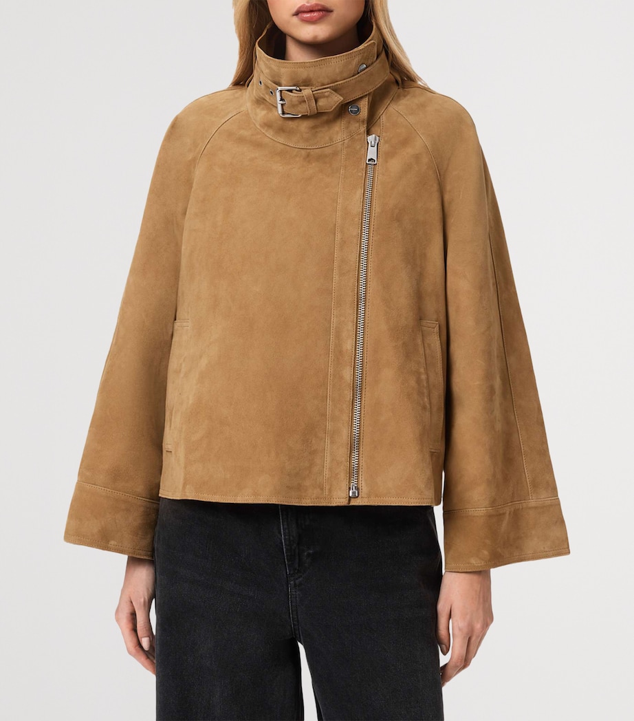 Suede Rhone Jacket CAMEL BROWN Image 3