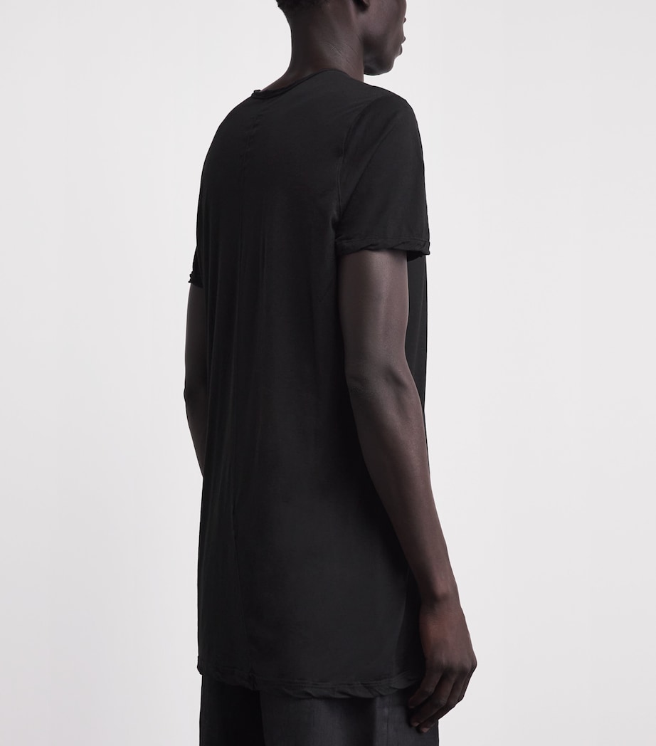 Rick Owens Mens Cotton Level T-Shirt Black Image 5