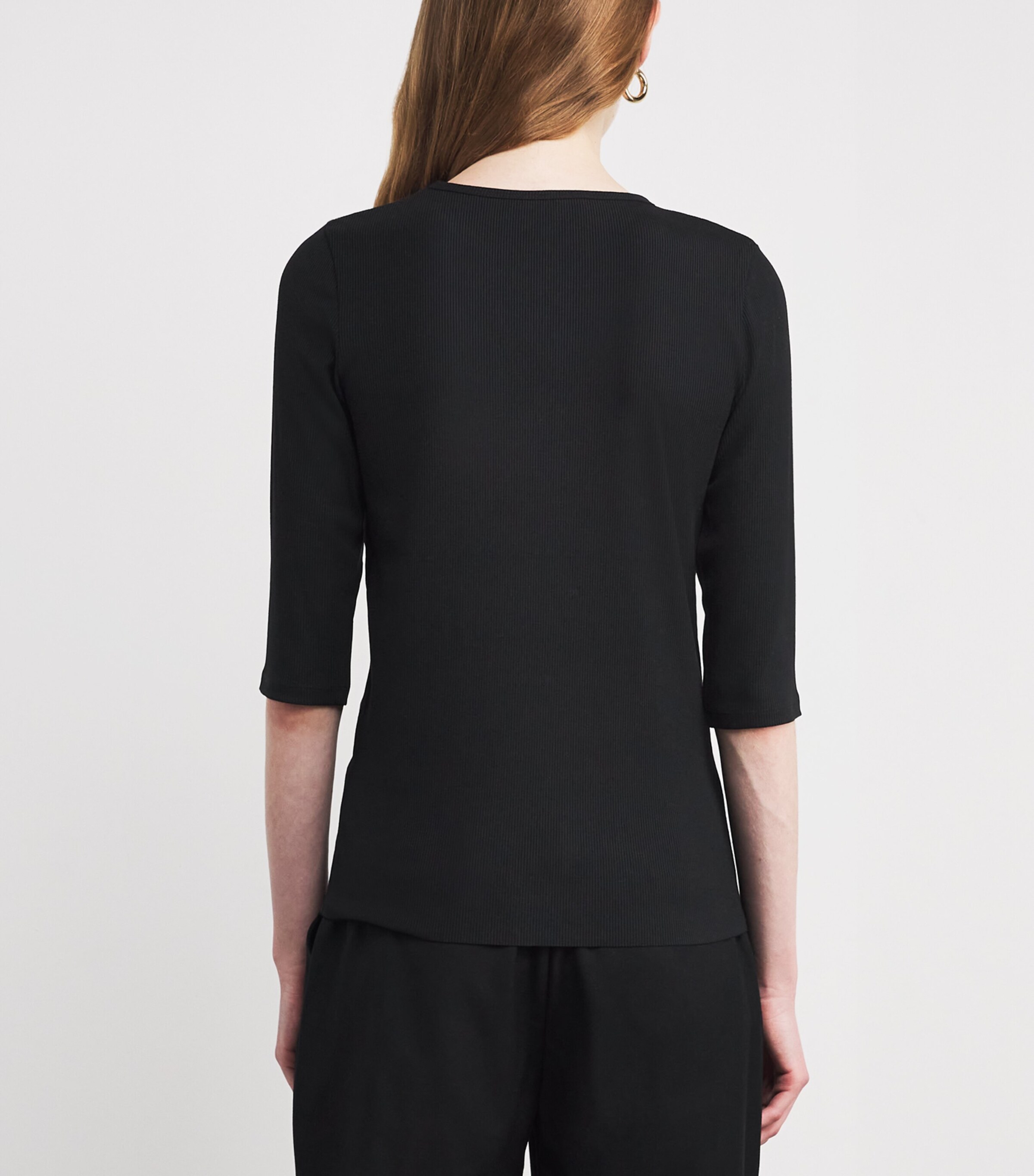 Crew-Neck T-Shirt 001BLK BLACK Image 4