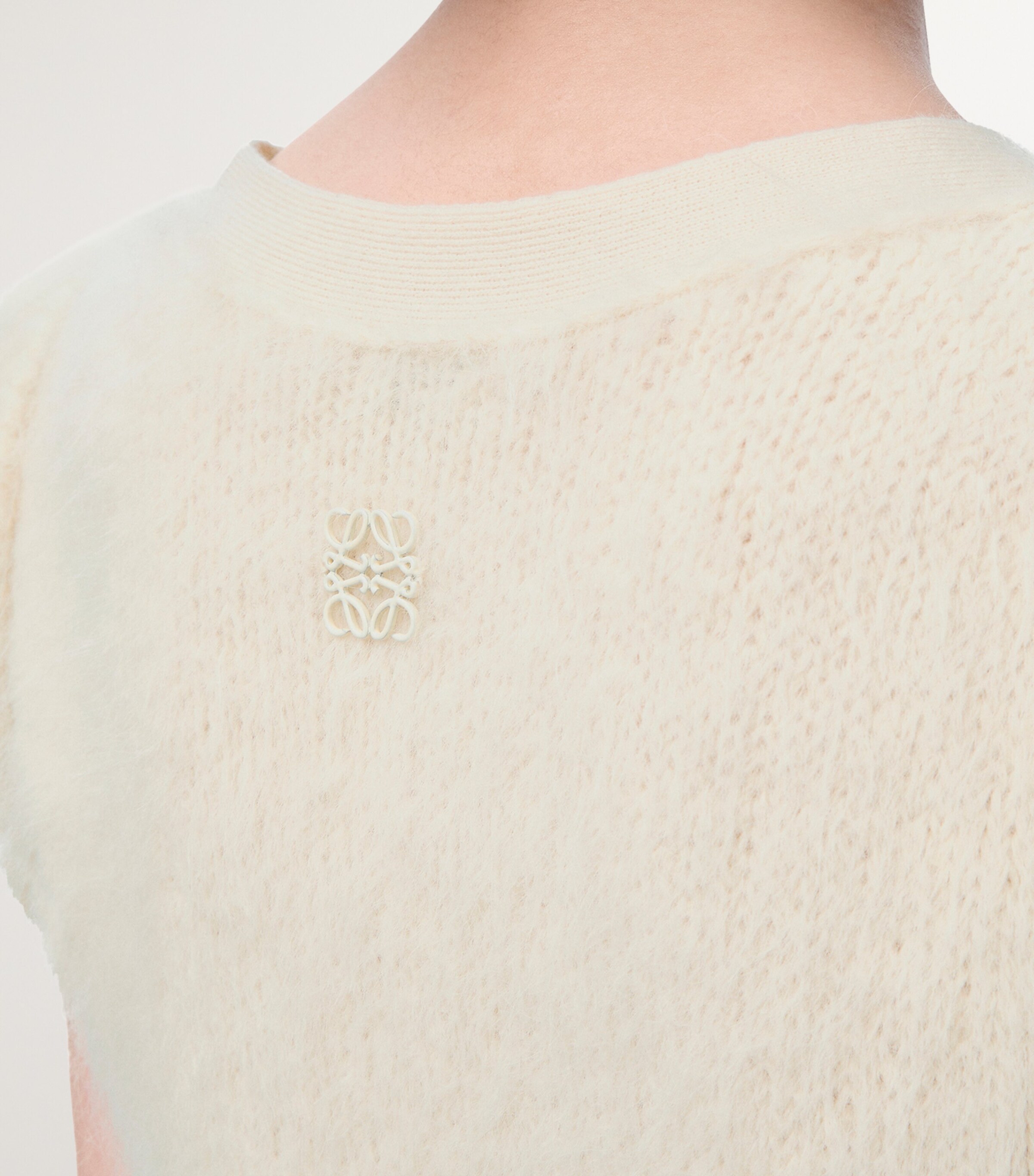 Wool-Blend Slim Sweater Vest WHITE Image 5