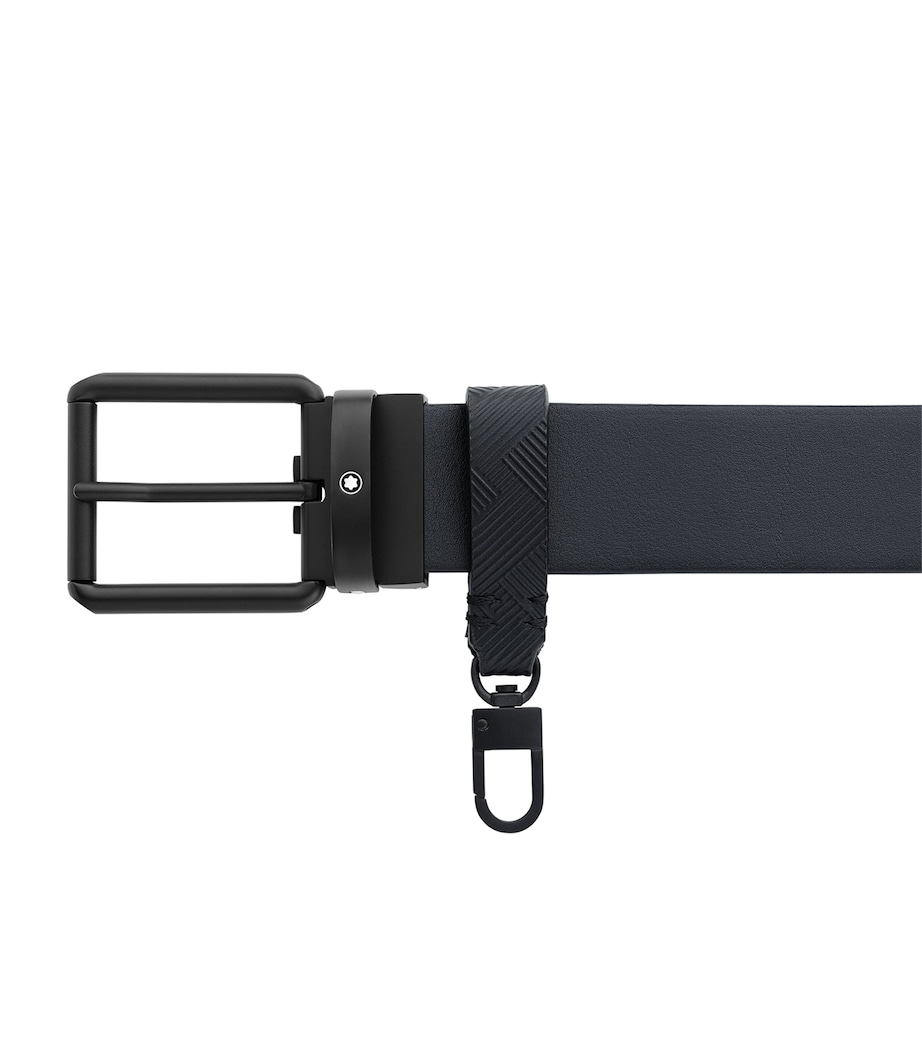 Leather Patterned Belt BLACK Image 3