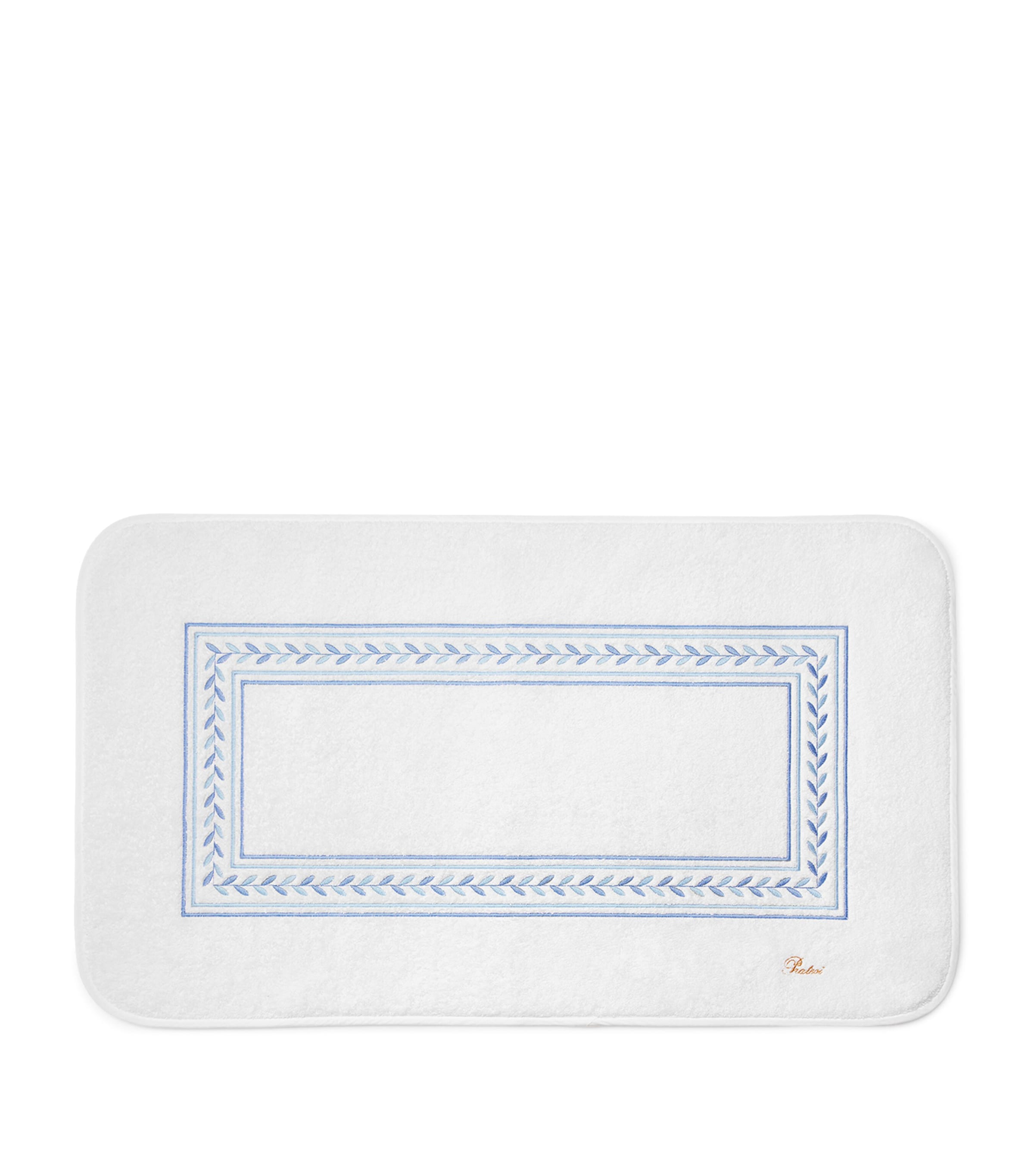 Pratesi Cotton Impero Bath Mat In White