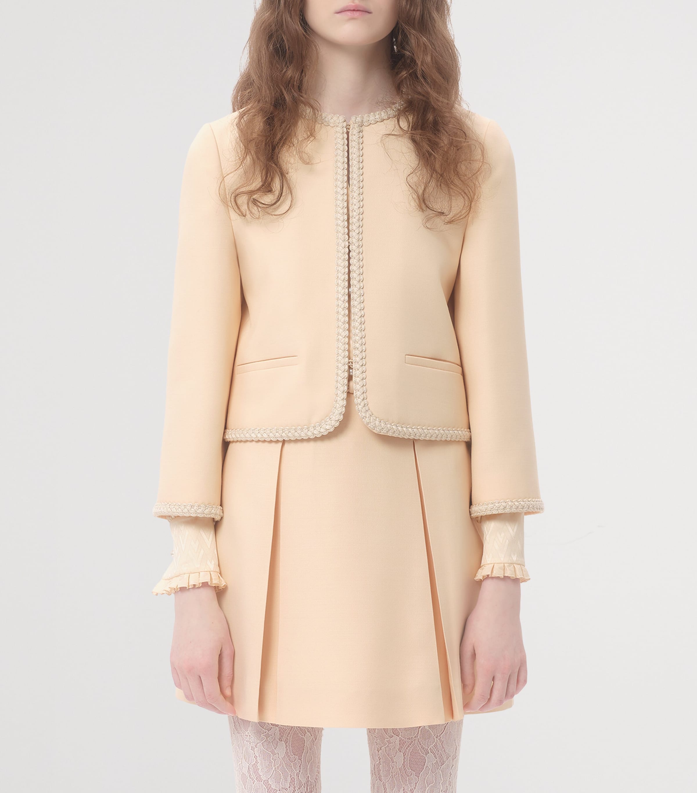 Wool-Silk Embroidered Jacket ET5 Image 2