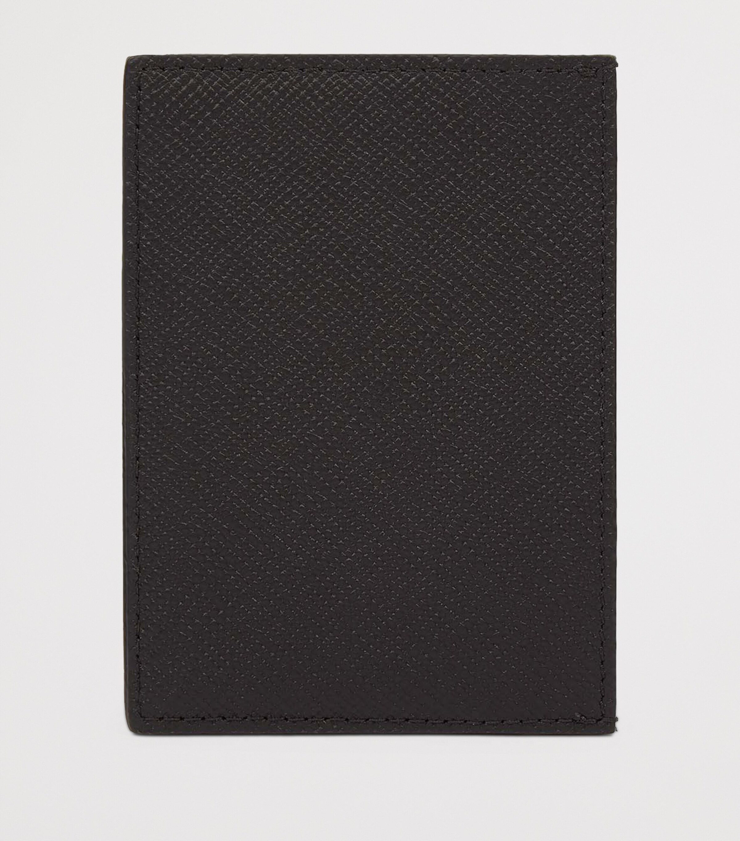 Panama Leather Compact Card Holder BLACK Image 4