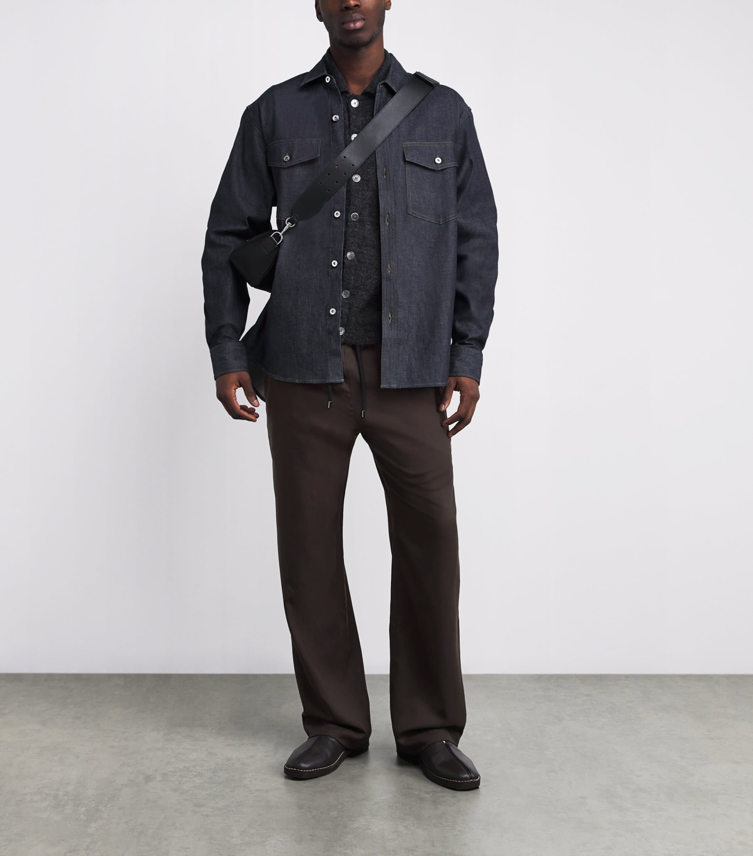 Cashmere Soul Straight Trousers BROWN/BLACK SUNSTONE Image 2