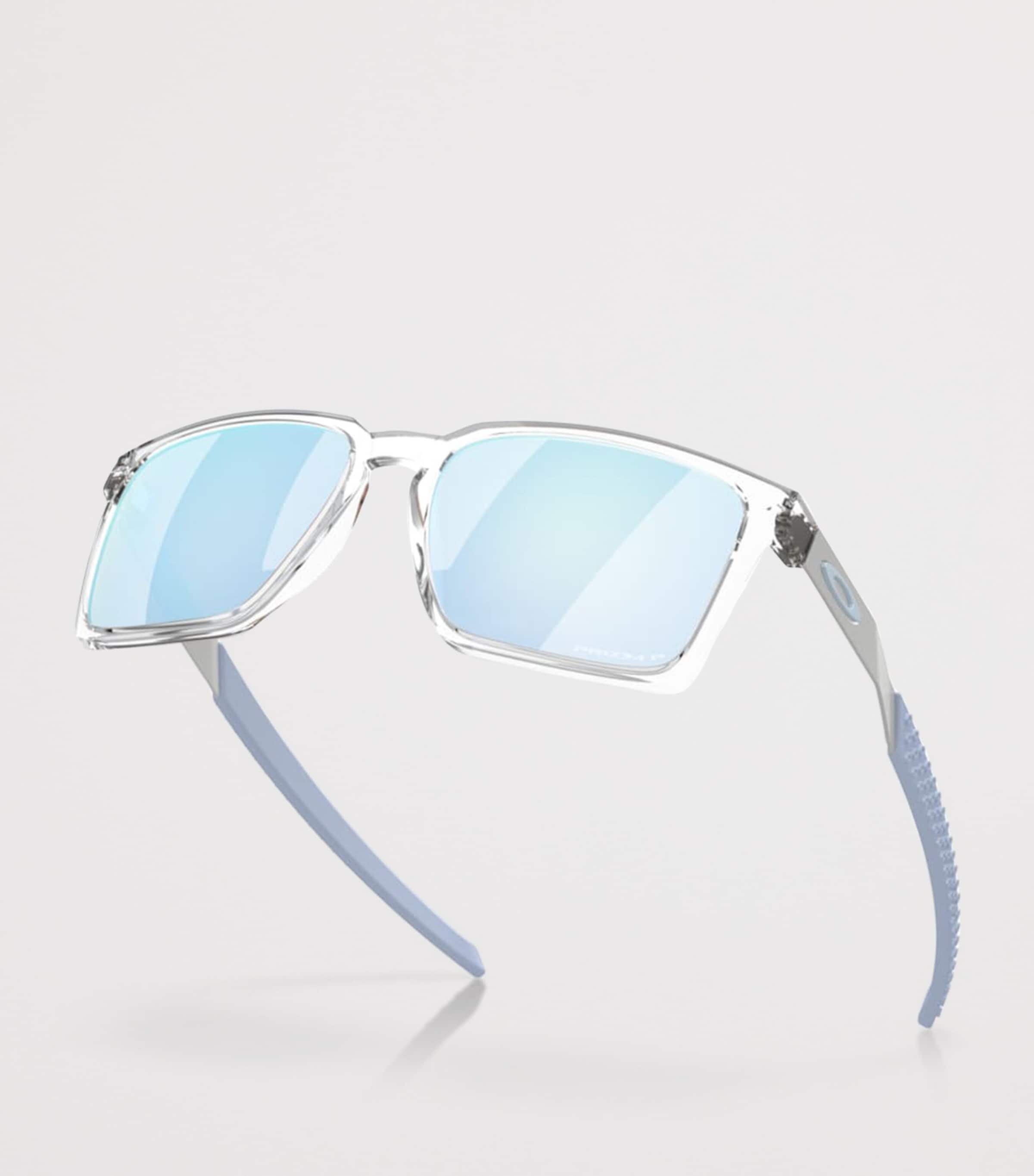 Oakley Exchange Sun Rectangle Sunglasses Clear Image 5