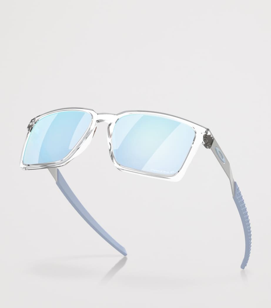 Oakley Exchange Sun Rectangle Sunglasses Clear Image 5