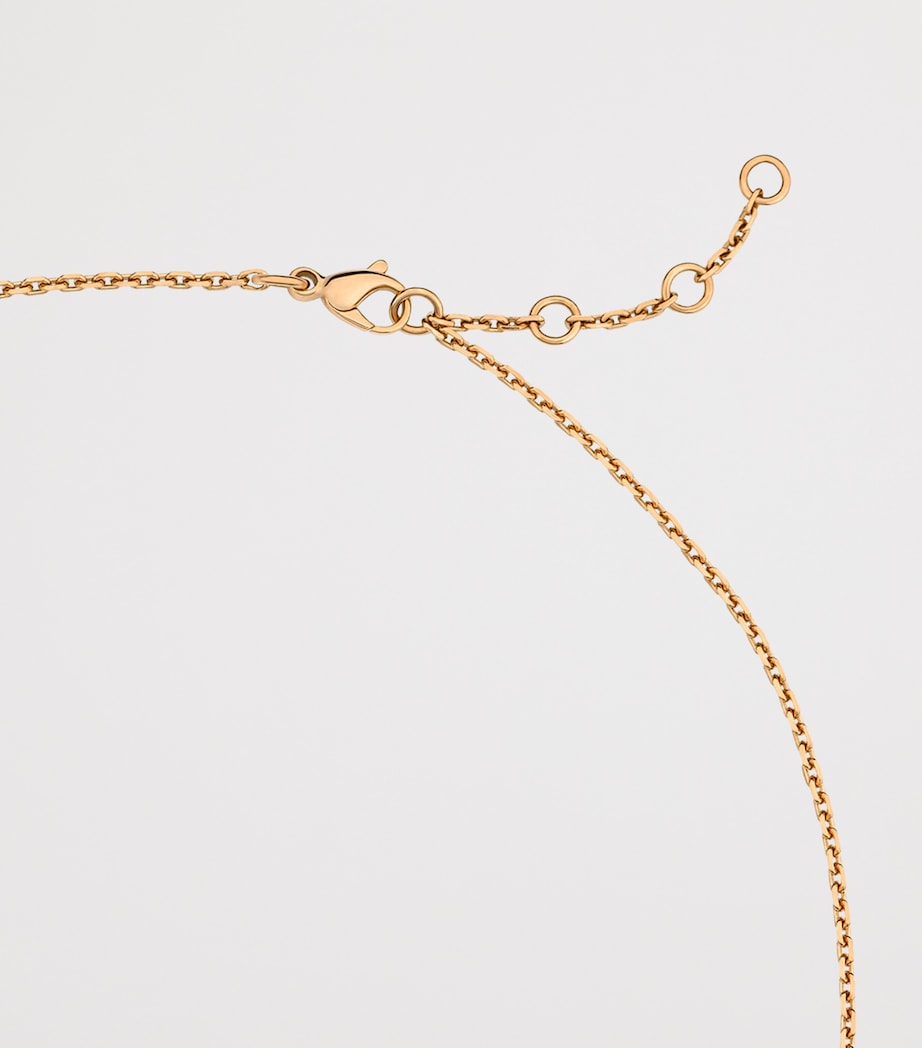 Rose Gold and Diamond Ruban Chain Necklace ROSE GOLD Image 3