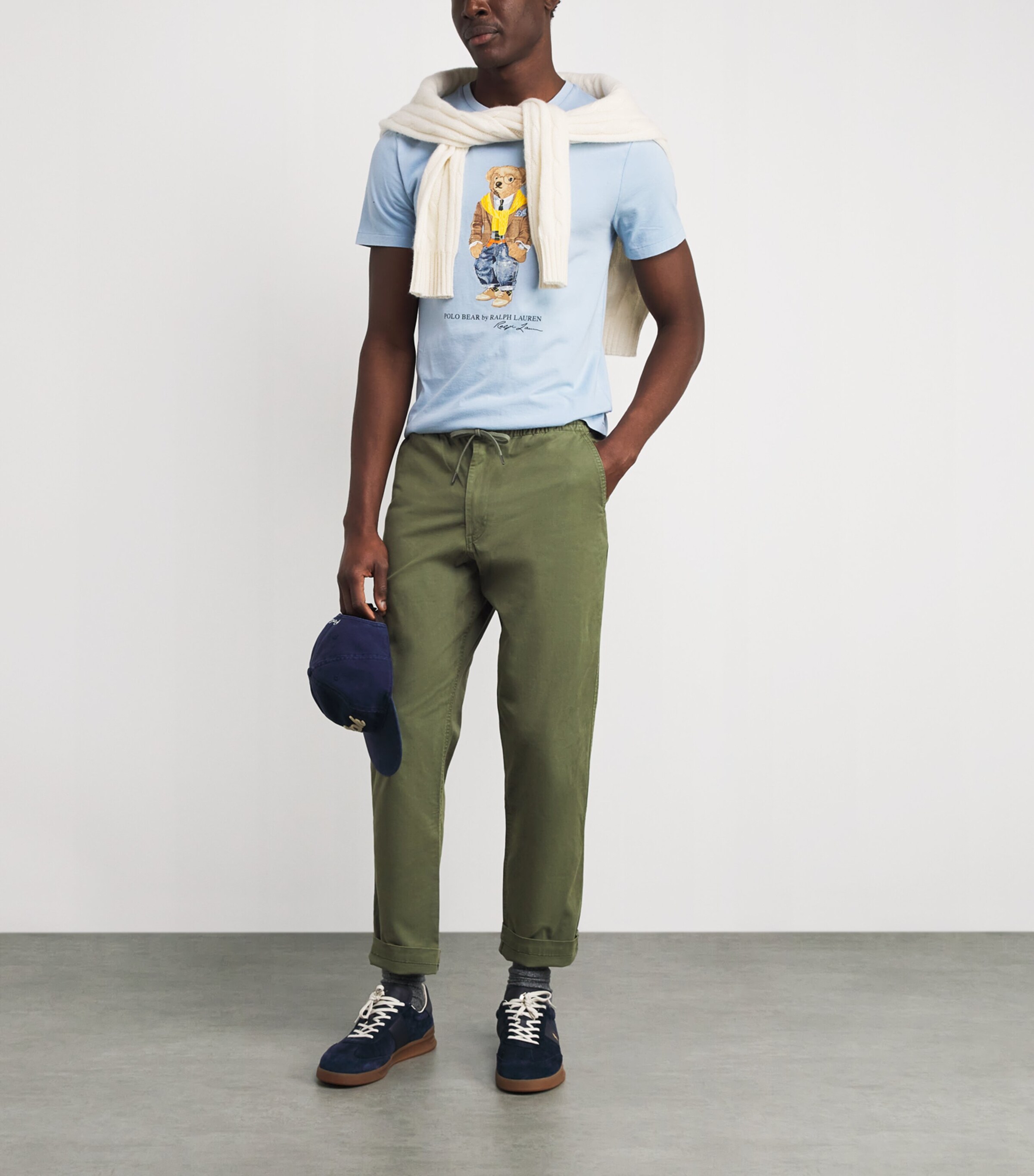 Stretch-Cotton Twill Prepster Trousers OLIVE Image 2