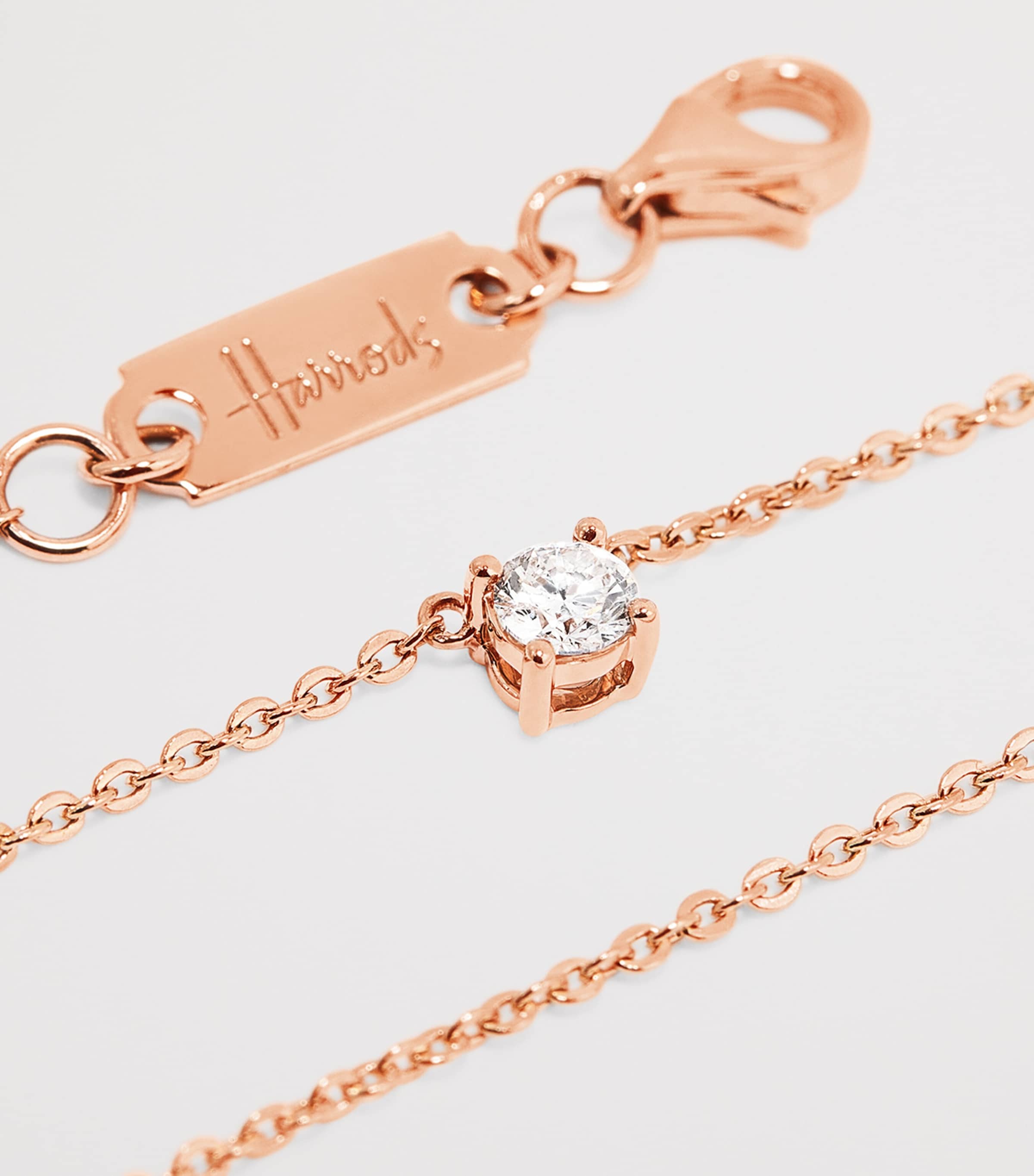 Rose Gold and Diamond Necklace (0.25ct) ROSE GOLD Image 6