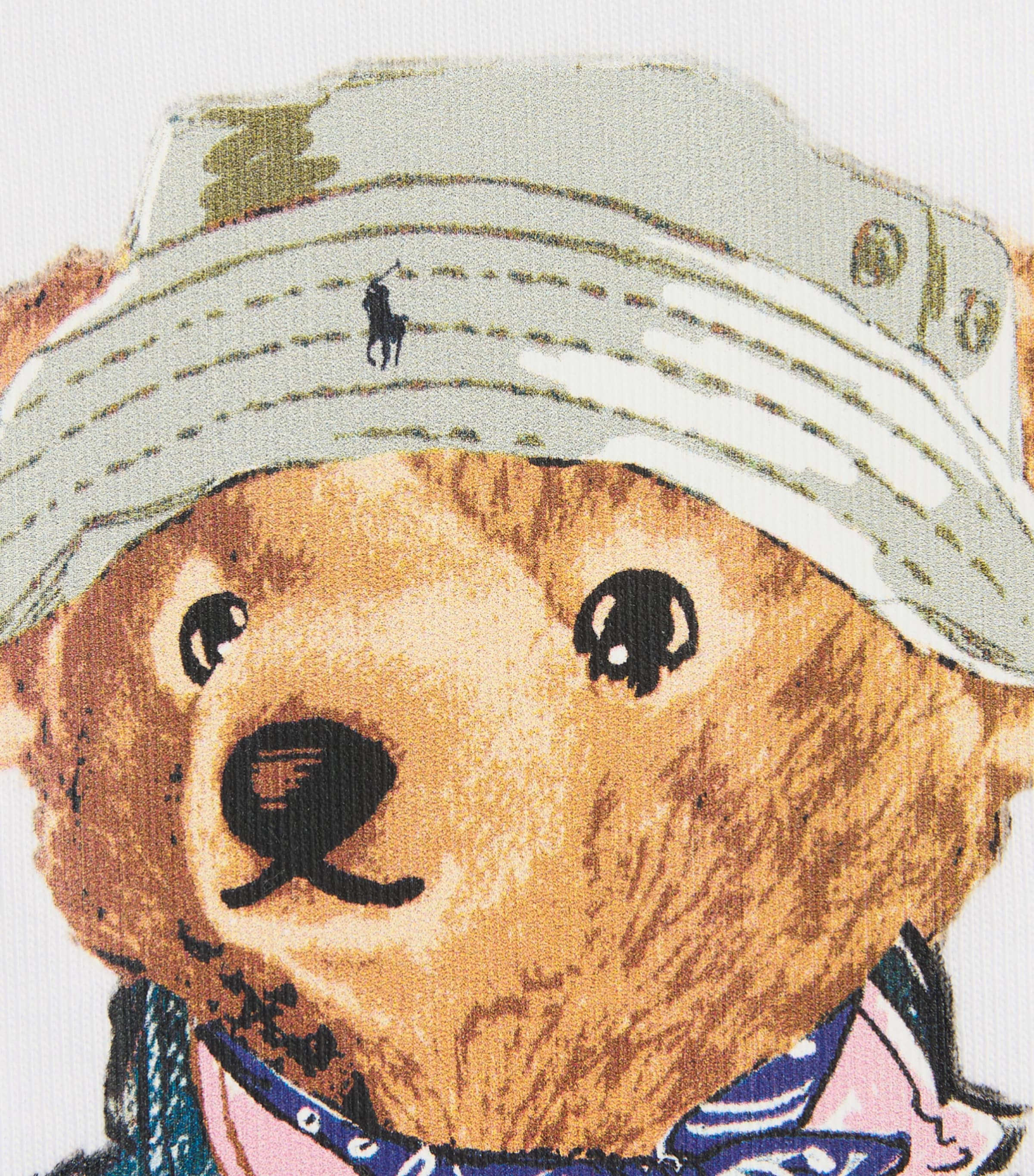 Ralph Lauren Kids Cotton Polo Bear T-Shirt (6-14 Years) White Image 3