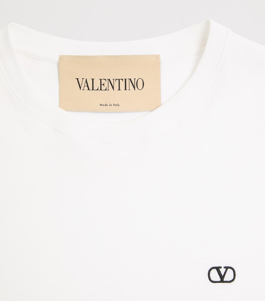 Valentino Mens Cotton VLogo T-Shirt Image 7