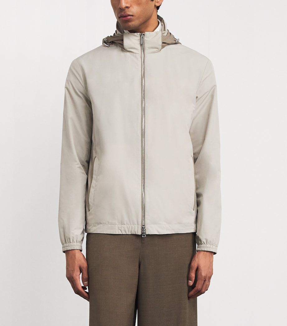 Paul & Shark Mens Cotton-Blend Windbreaker Jacket Beige Image 4