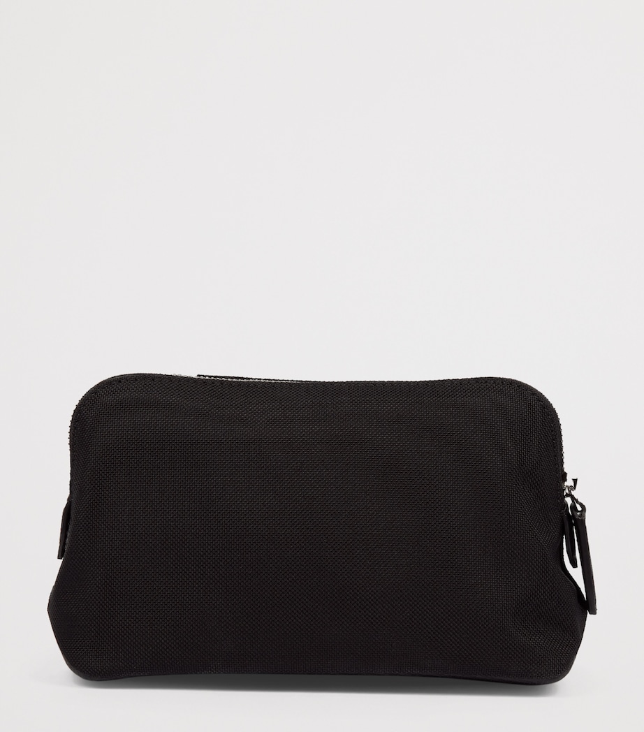Smythson Small Canvas Wash Bag Black Image 4