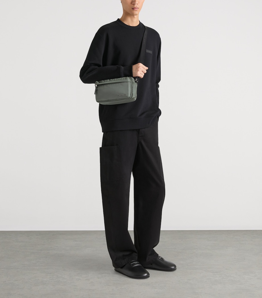 Givenchy Calfskin-Trim Logo Essential Camera Bag Salvia Image 2